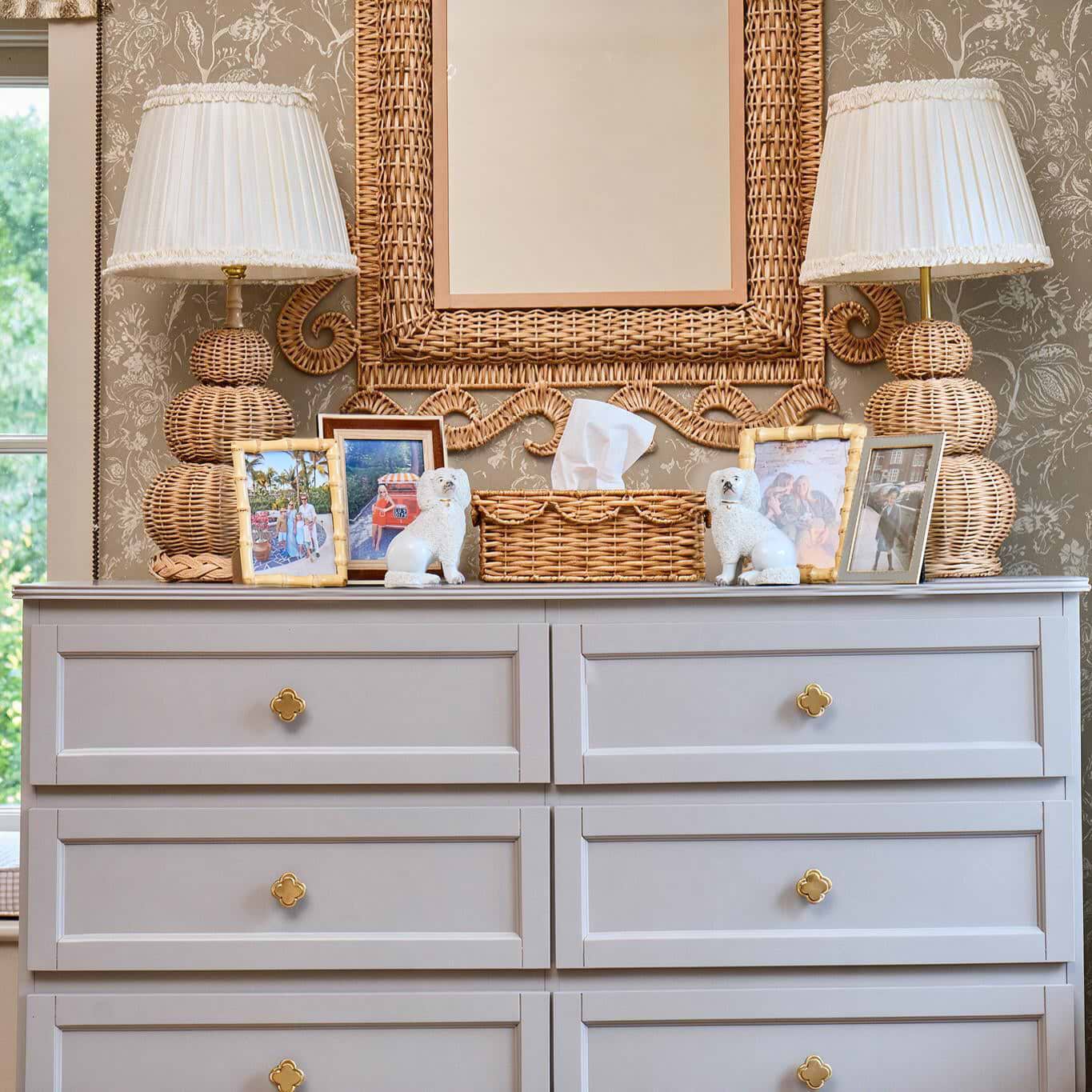 Rattan Tissue Box Holder