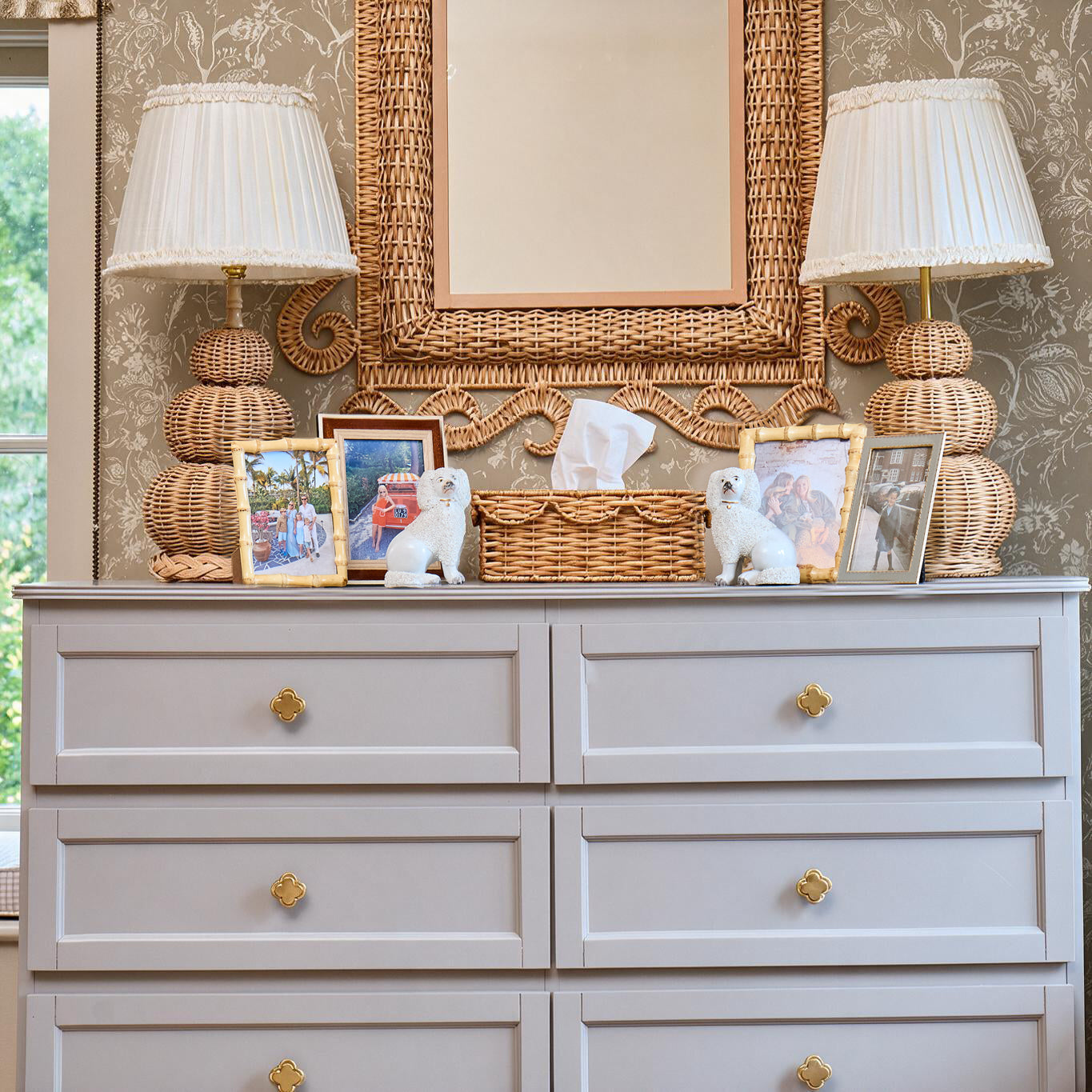 Rattan Tissue Box Holder