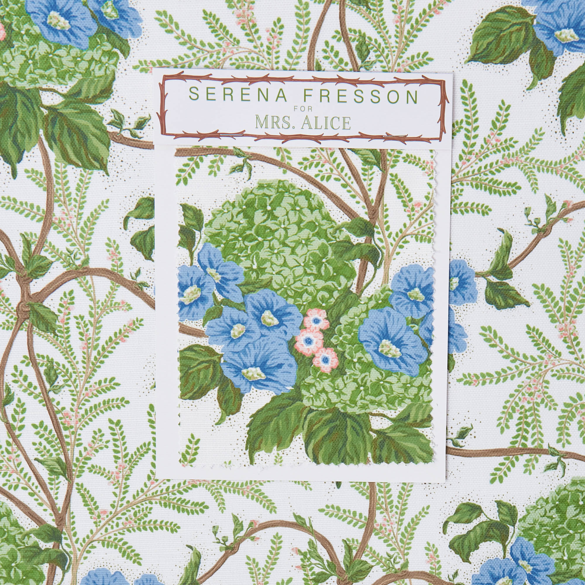 Pink Lady Isabella's Garden Fabric
