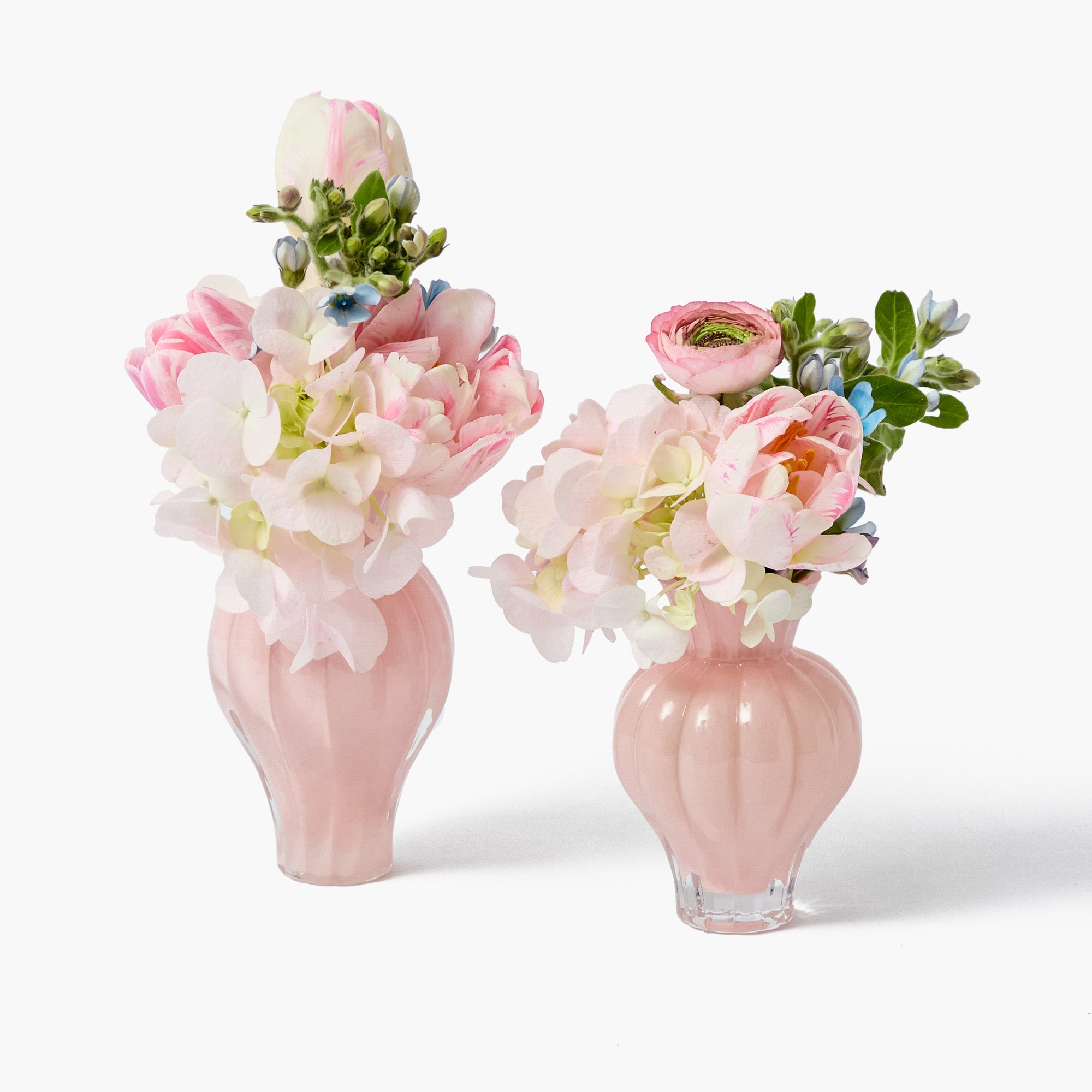 Pink Swirl Bud Vases (Set of 2)