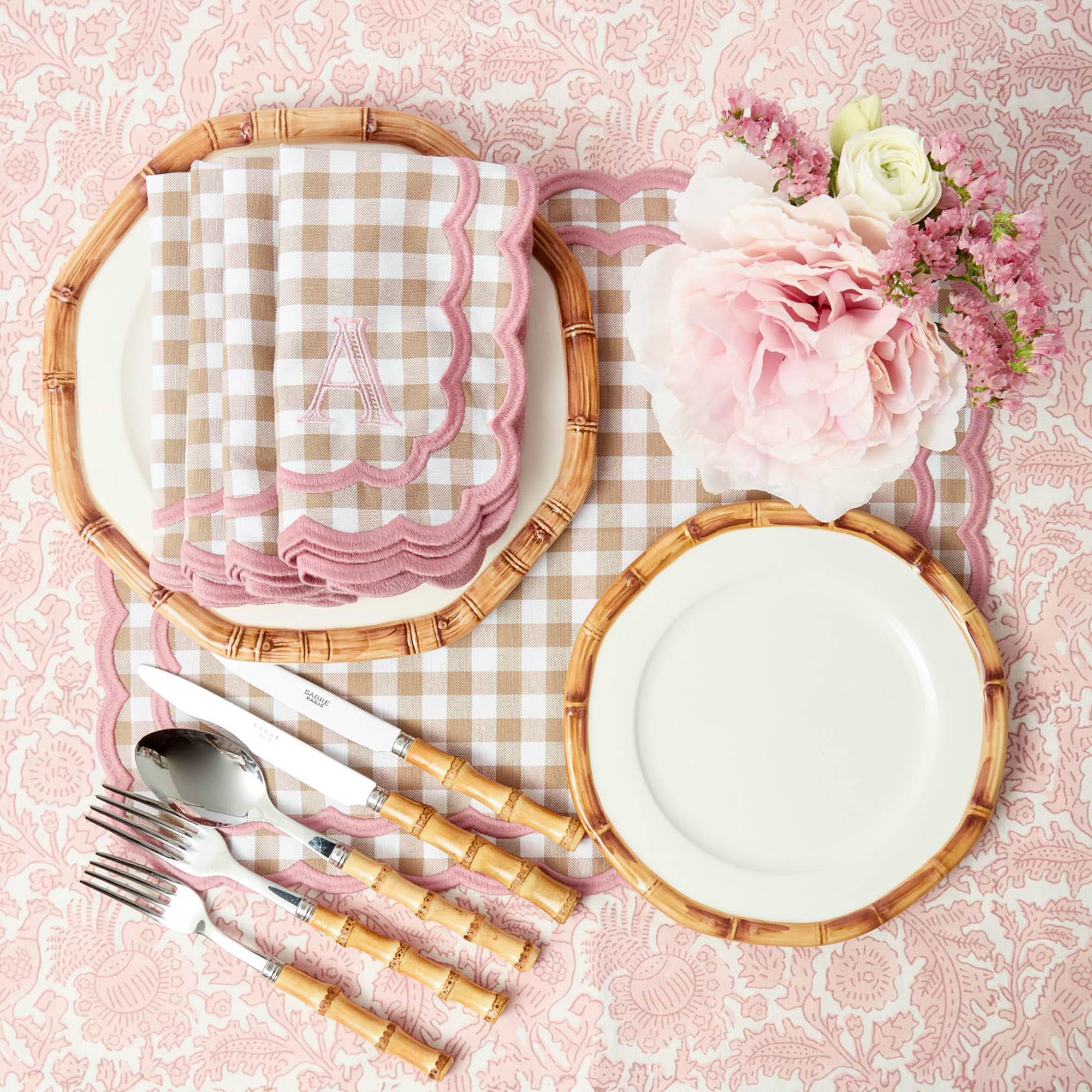 Putty & Pink Isla Gingham Napkins (Set of 4)