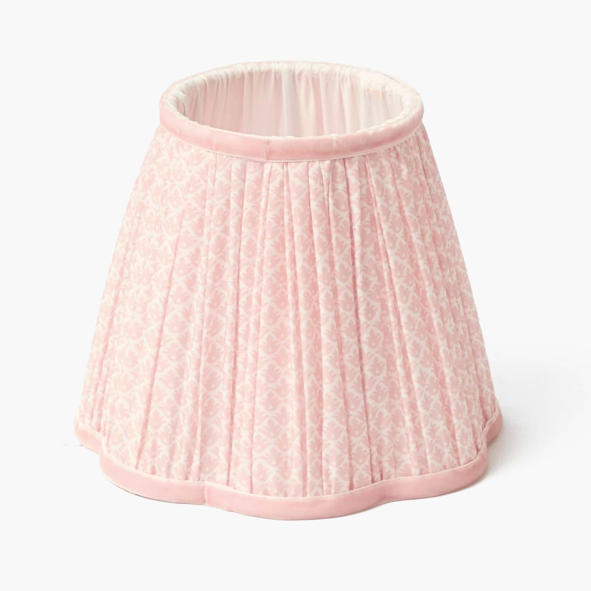 Edie Rechargeable Lamp with Pink Lotus Shade (18cm)