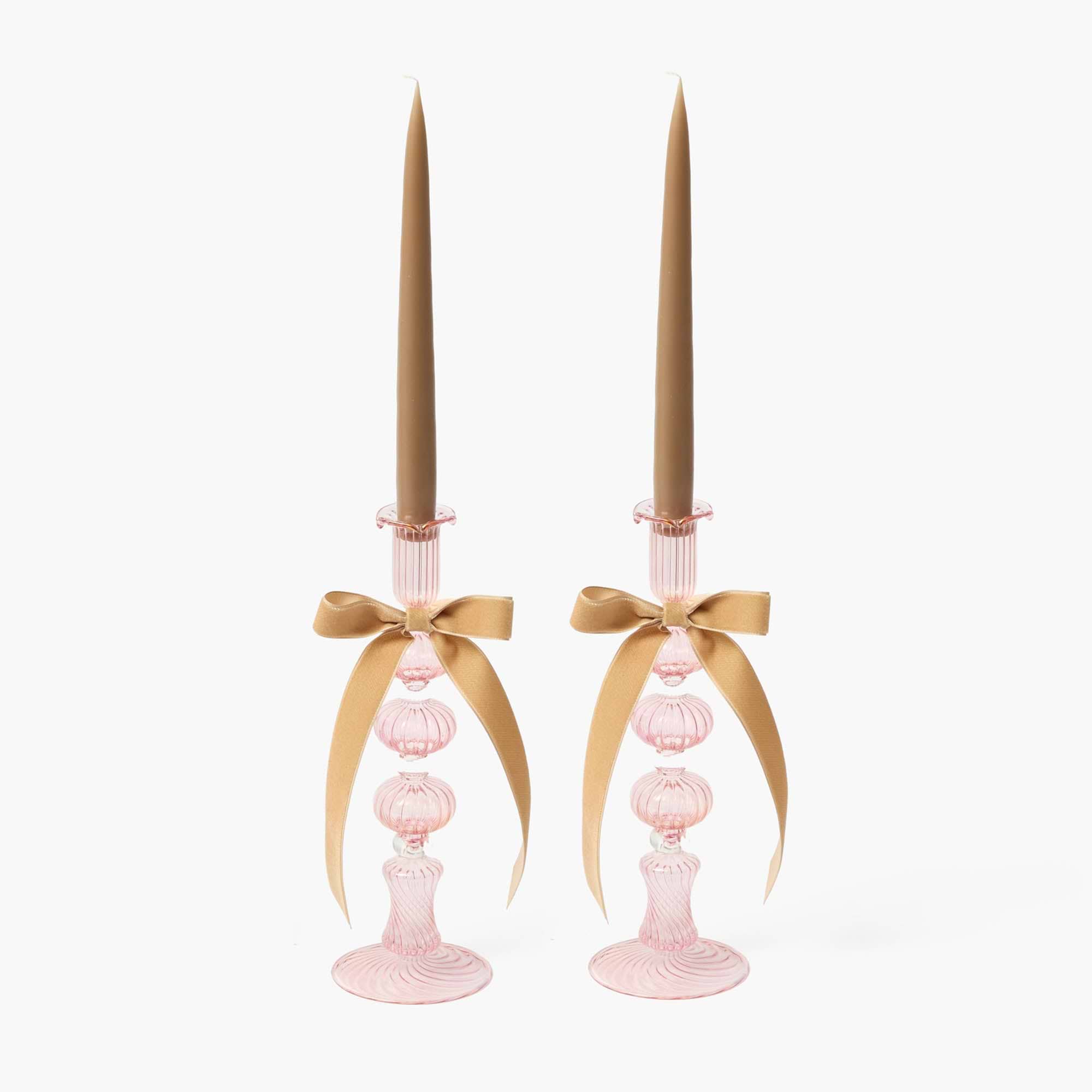 Pink Gisele Candle Holders (Pair)