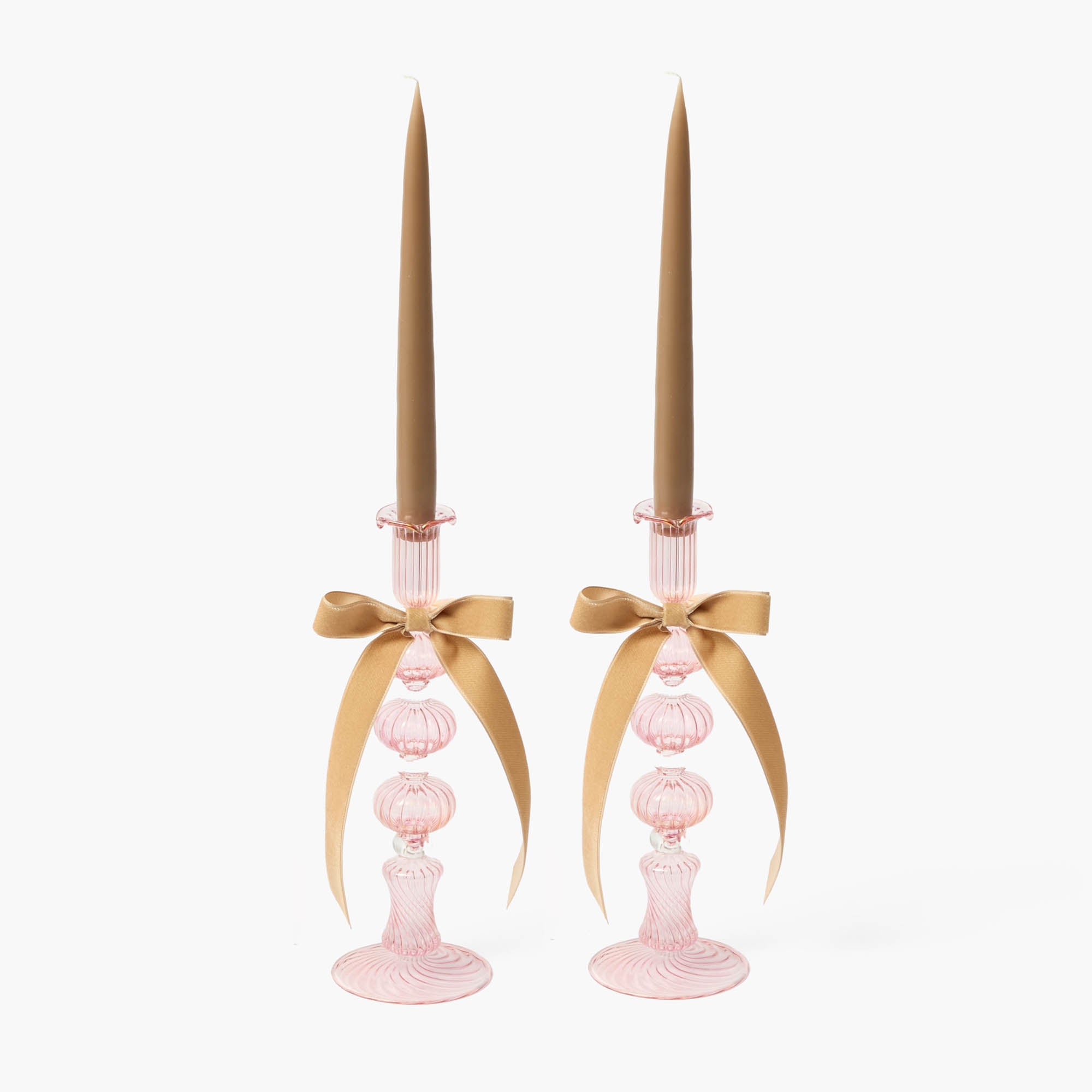 Pink Gisele Candle Holders (Pair)