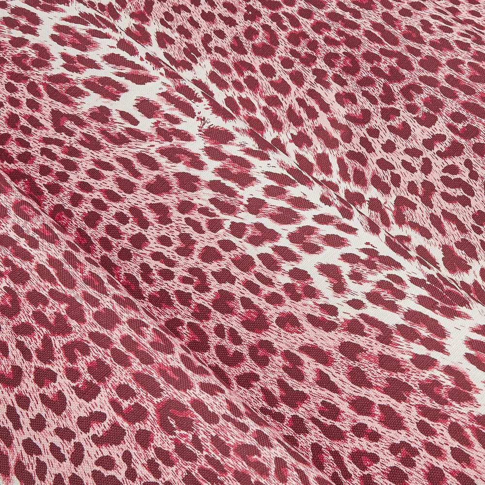 Leopard And A Raspberry Raspberry Pink Leopard Fabric