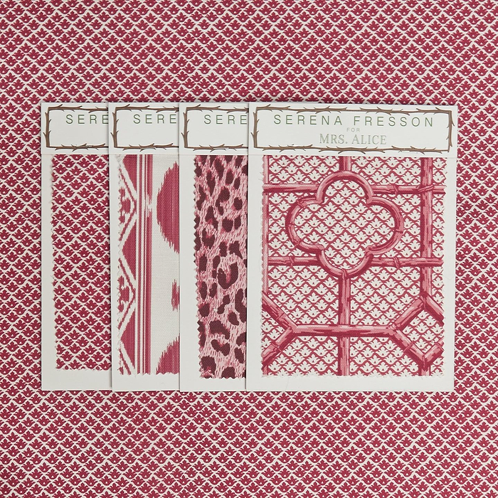 Raspberry Pink Lotus Flower Fabric