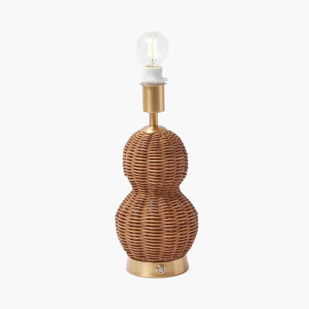 Rattan Bardot Rechargeable Lamp