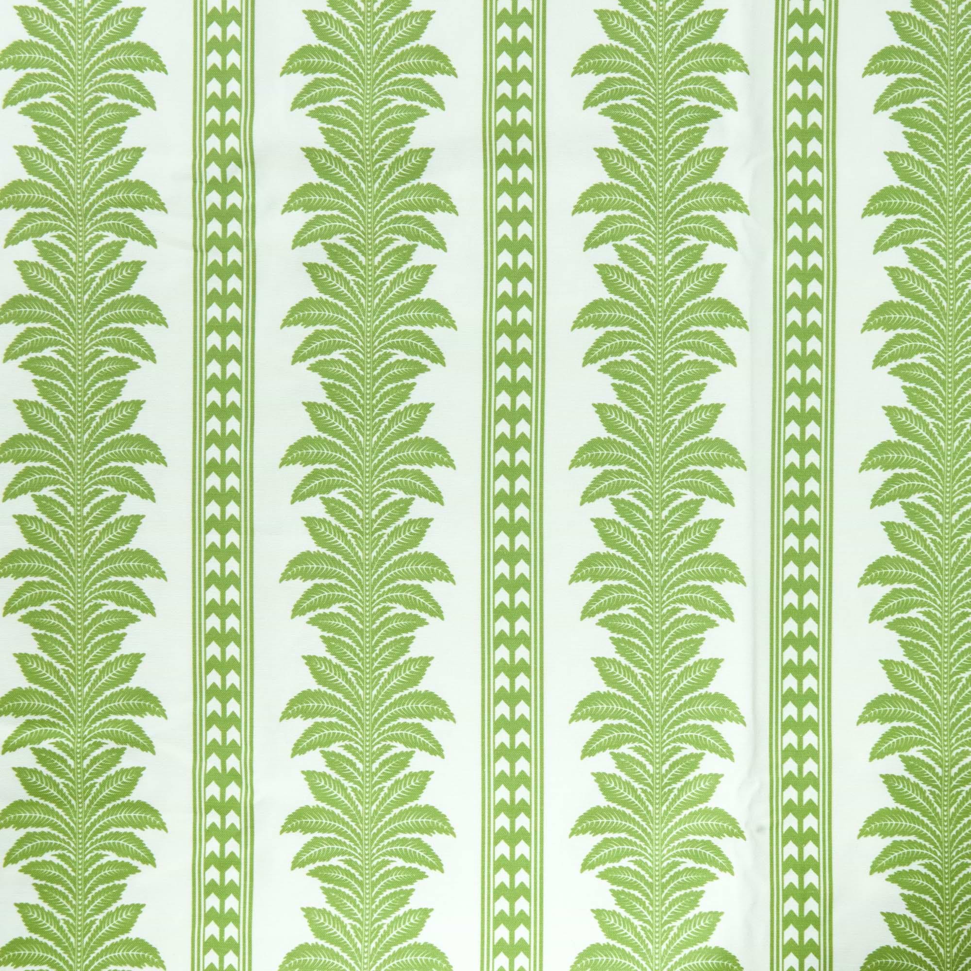 Green Fern Stripe Tablecloth