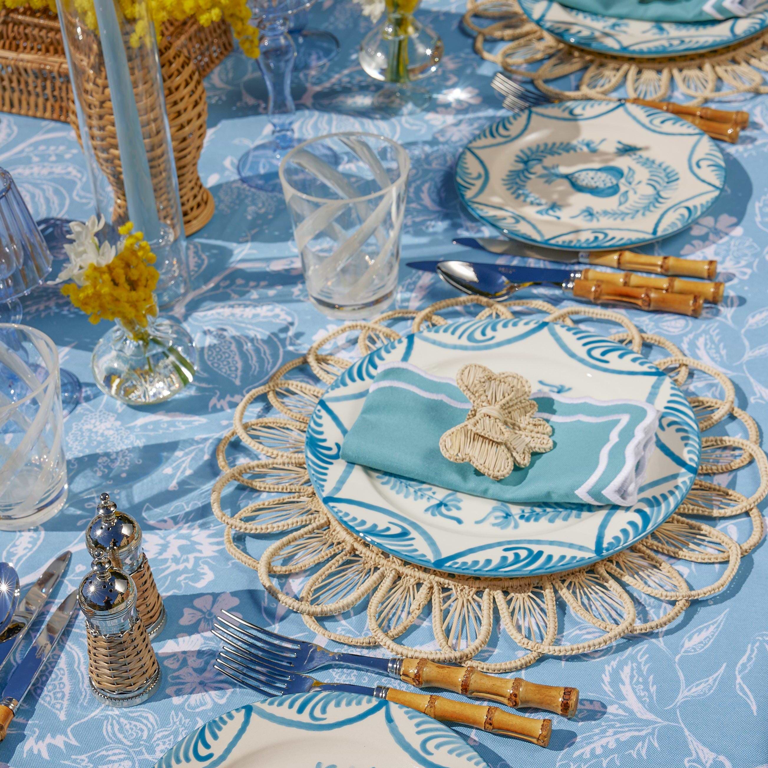 Rattan Napkin Bows (Set of 4) - Mrs. Alice