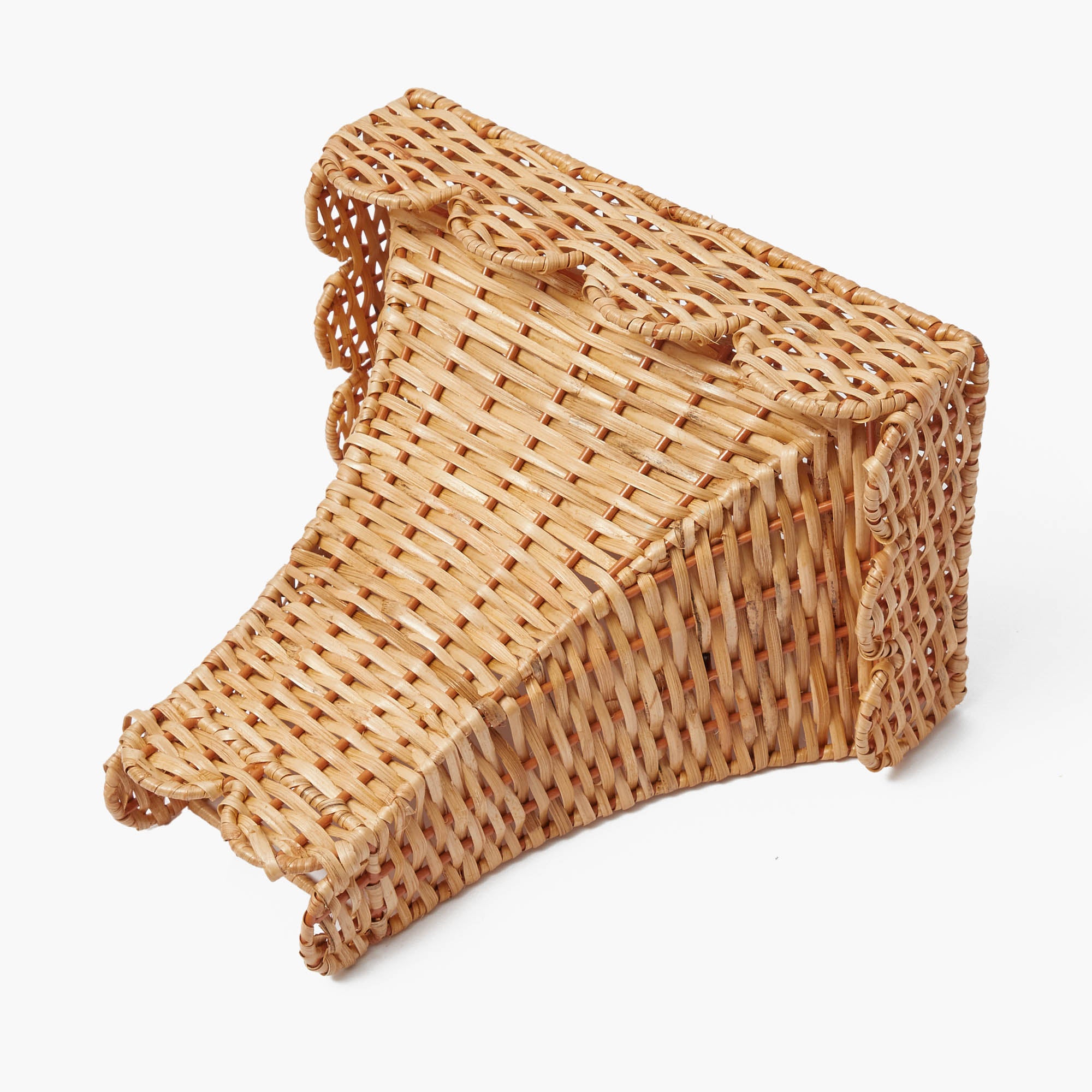 Rectangular Rattan Wall Sconce