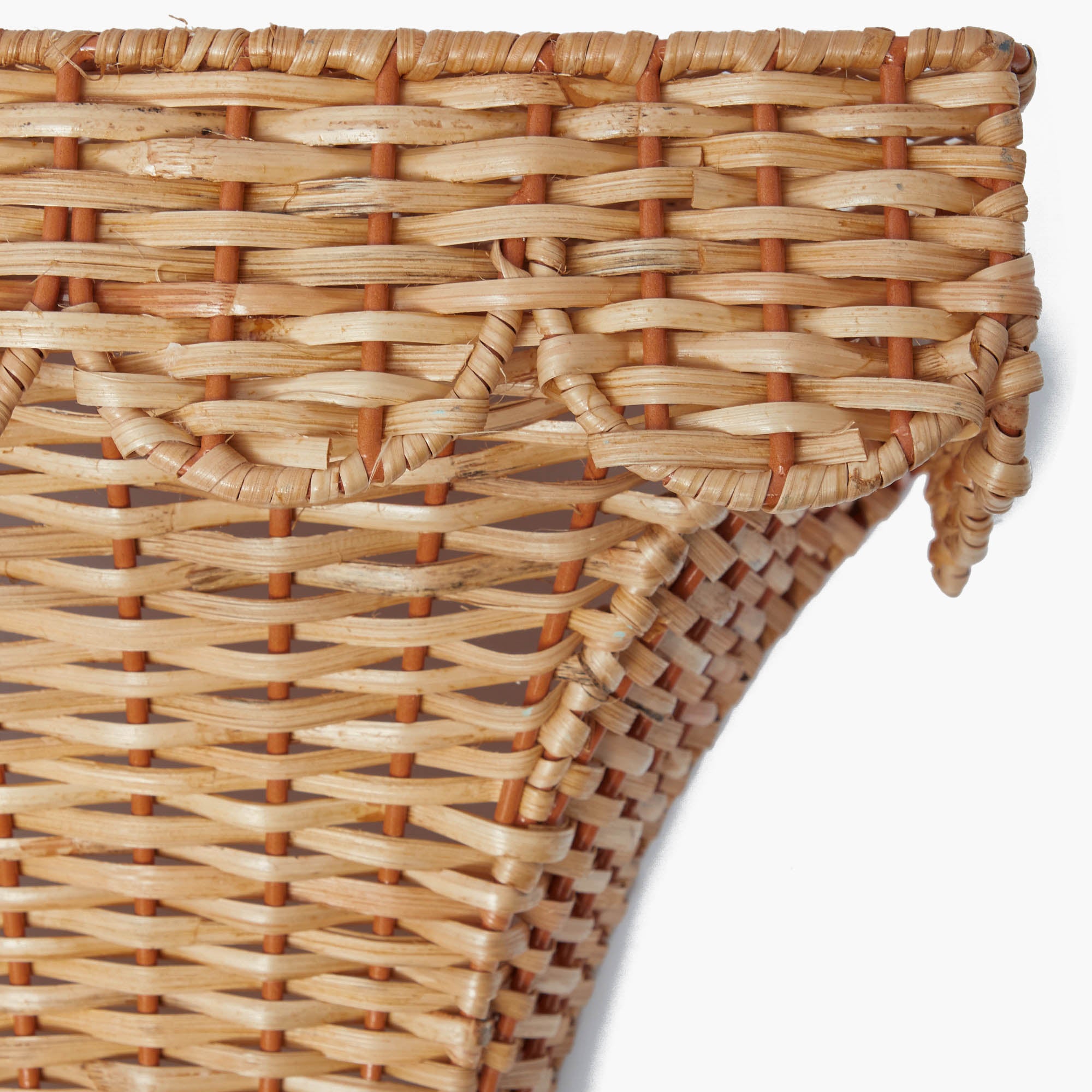 Rectangular Rattan Wall Sconce