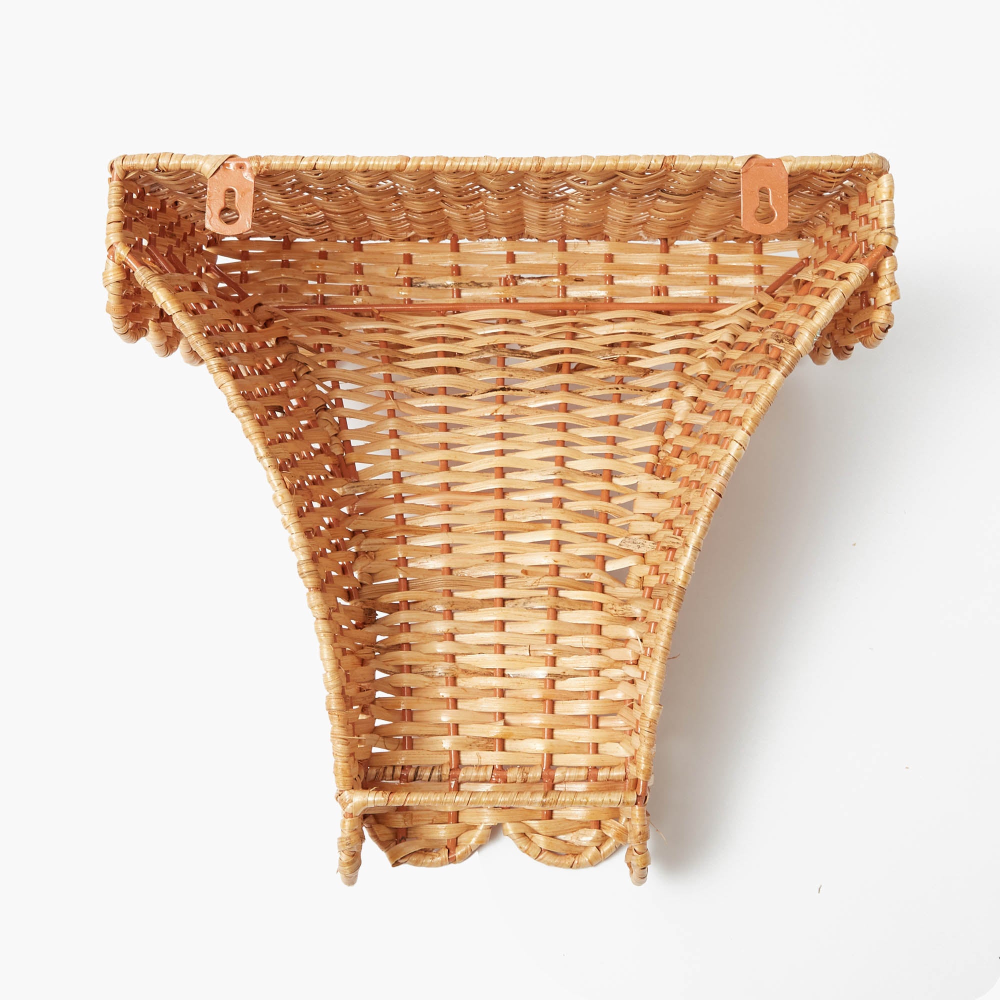 Rectangular Rattan Wall Sconce