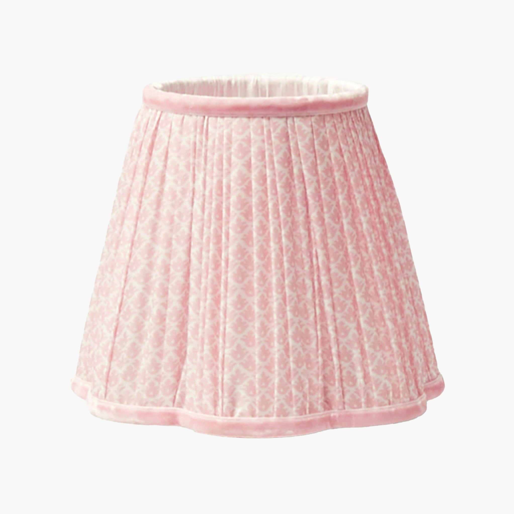Rechargeable Lamp with Pink Lotus Lampshade - Mrs. Alice