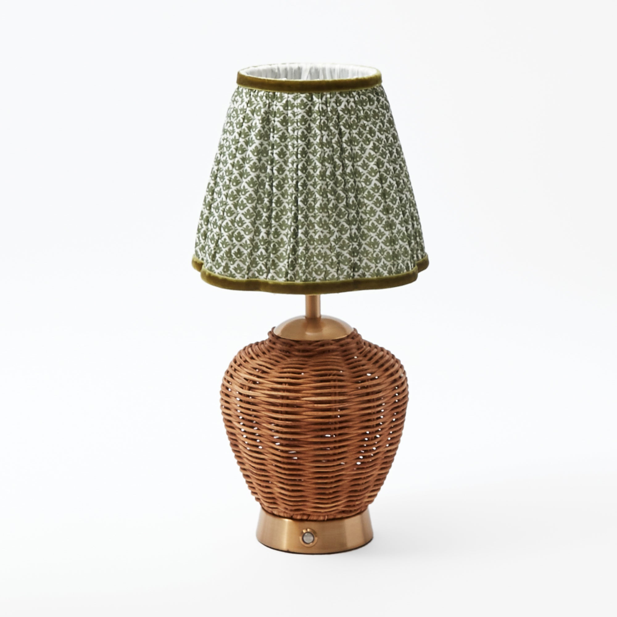 Olive Lotus Lampshade (18cm)