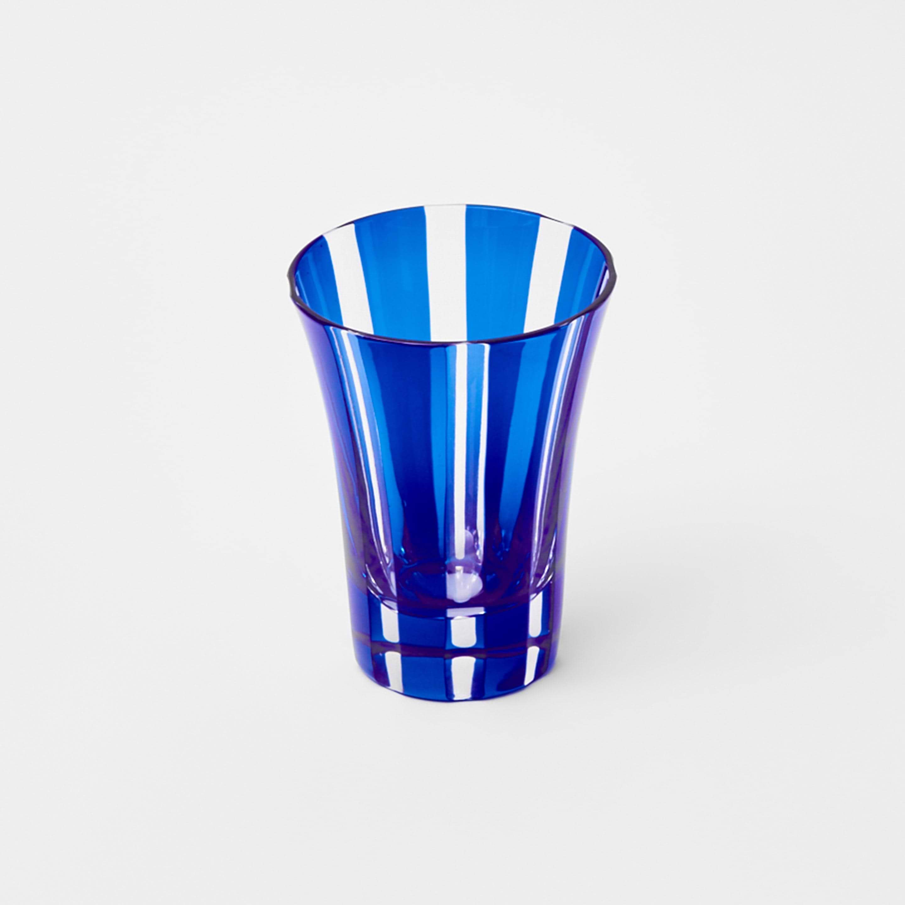 Set of 4 stunning glasses in Royal Blue Positano style.