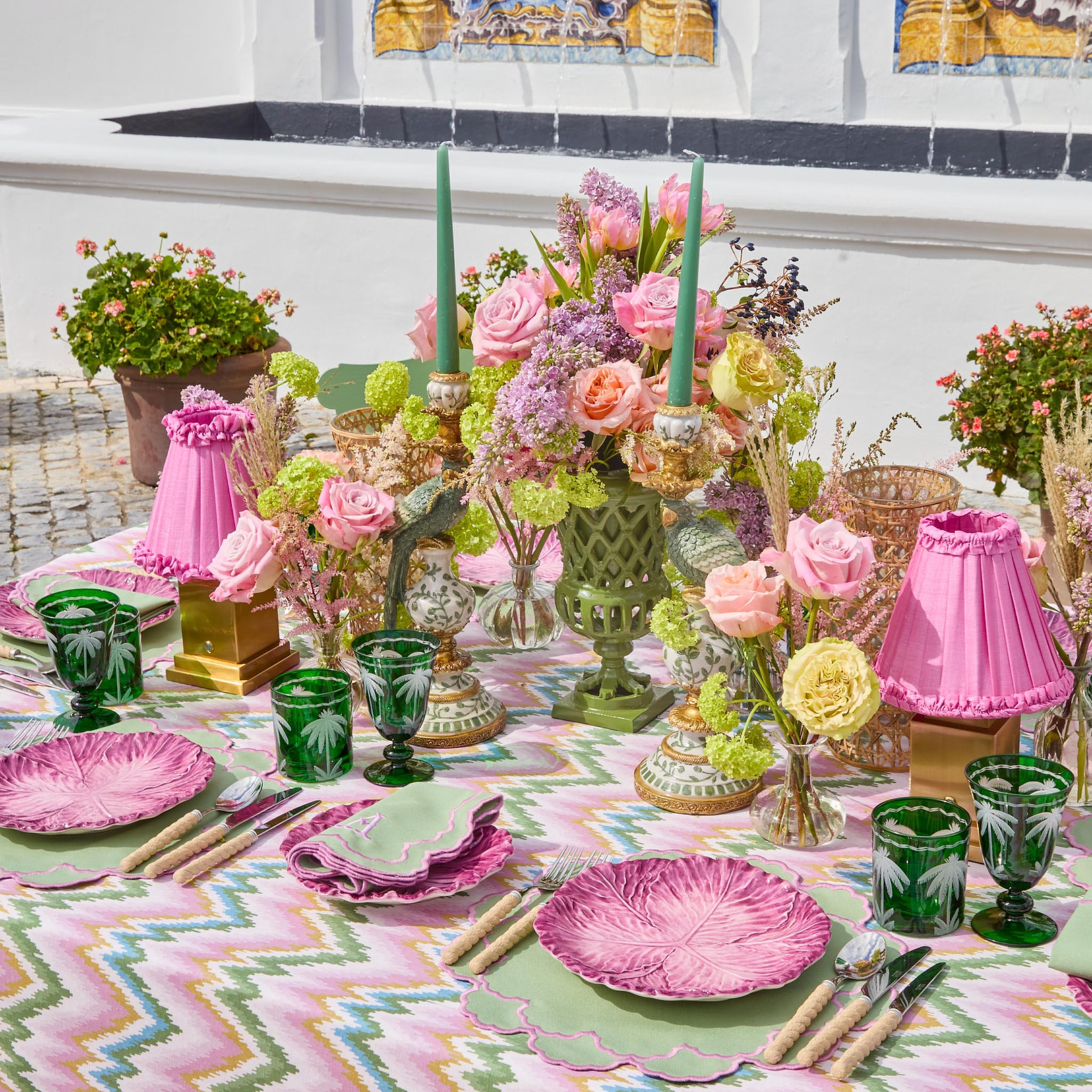 Aubergine Serena Cabbage Starter Plates (Set of 4)