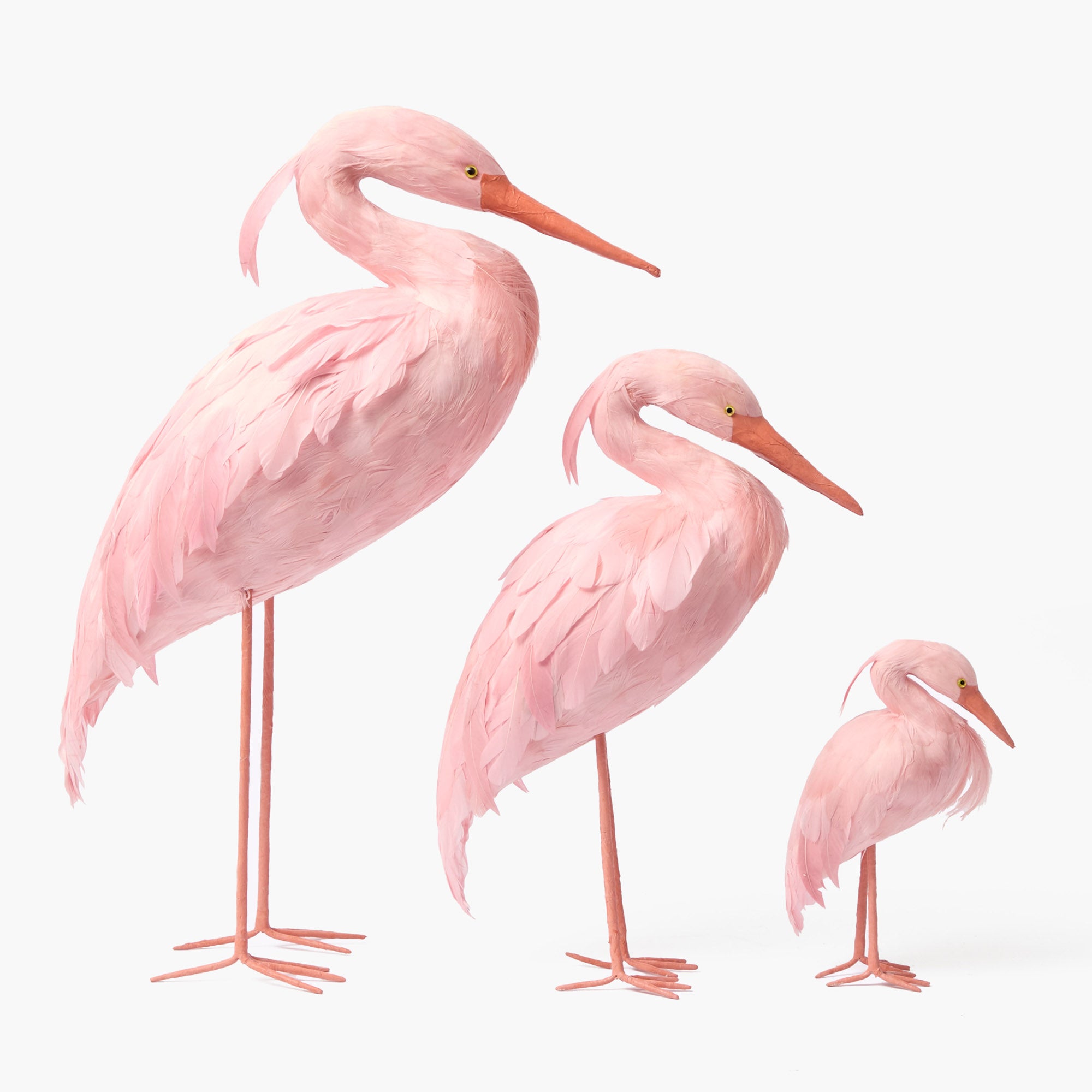 Pink Saskia Stork (Pair) - 60cm