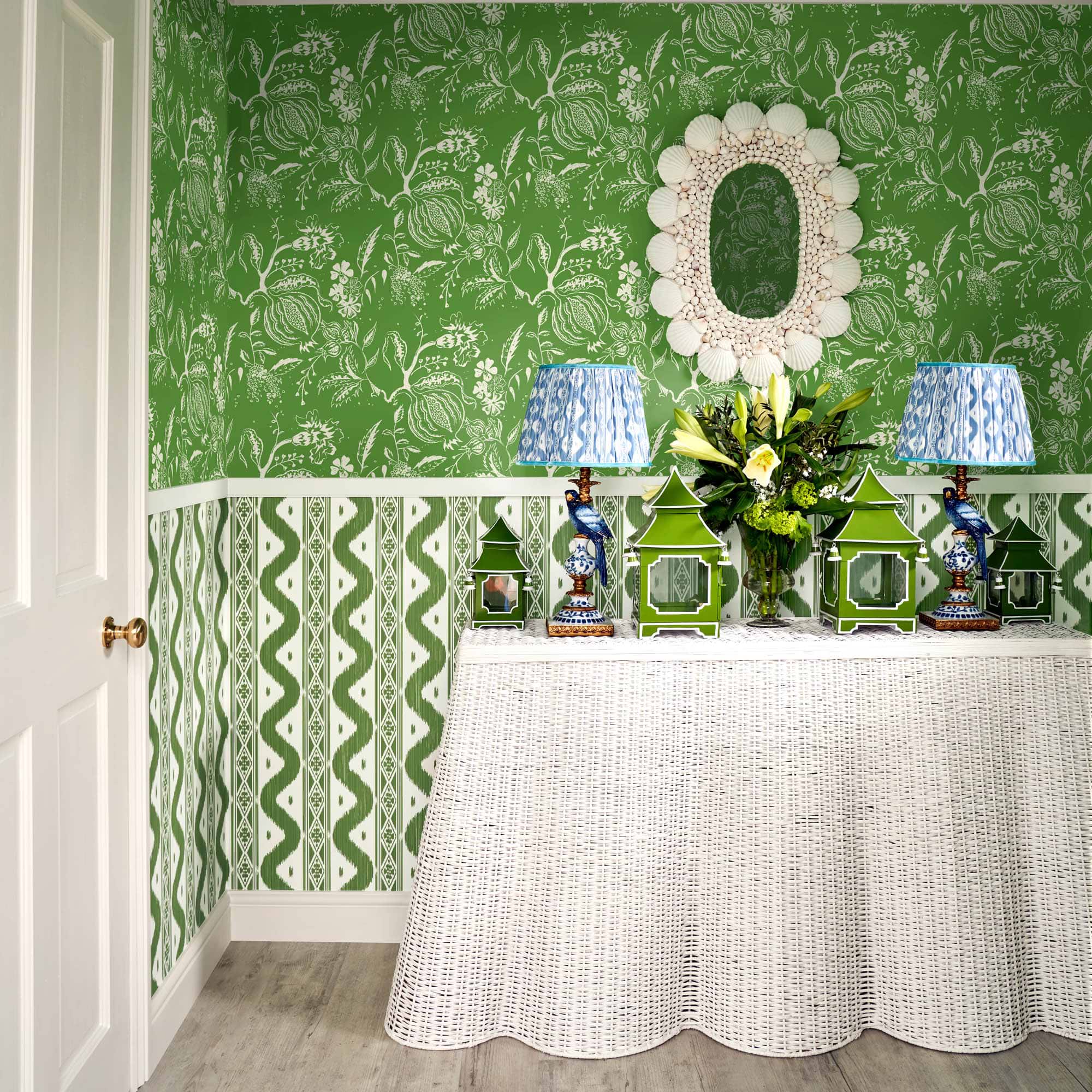 Green Chelsea Square Wallpaper