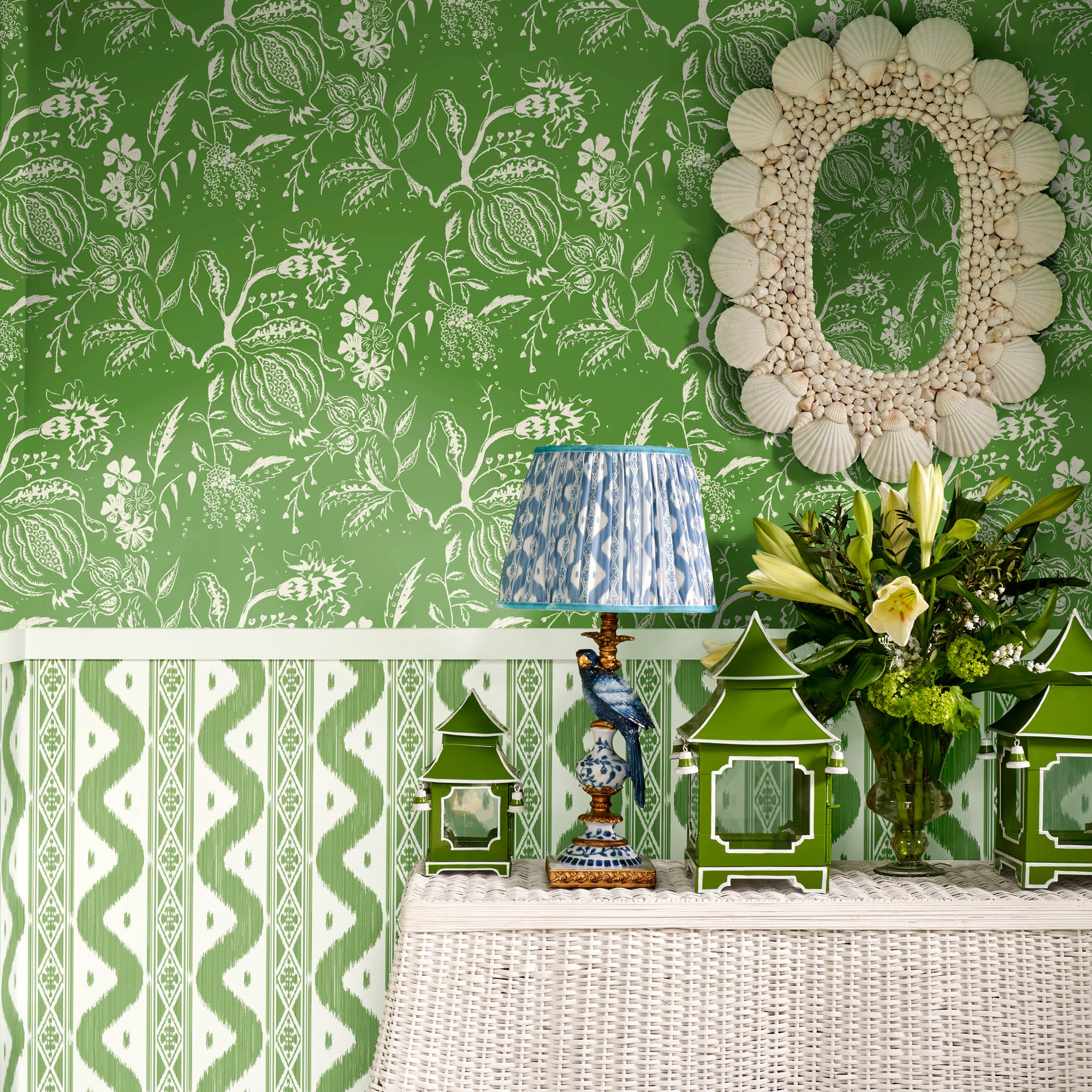 Green Chelsea Square Wallpaper