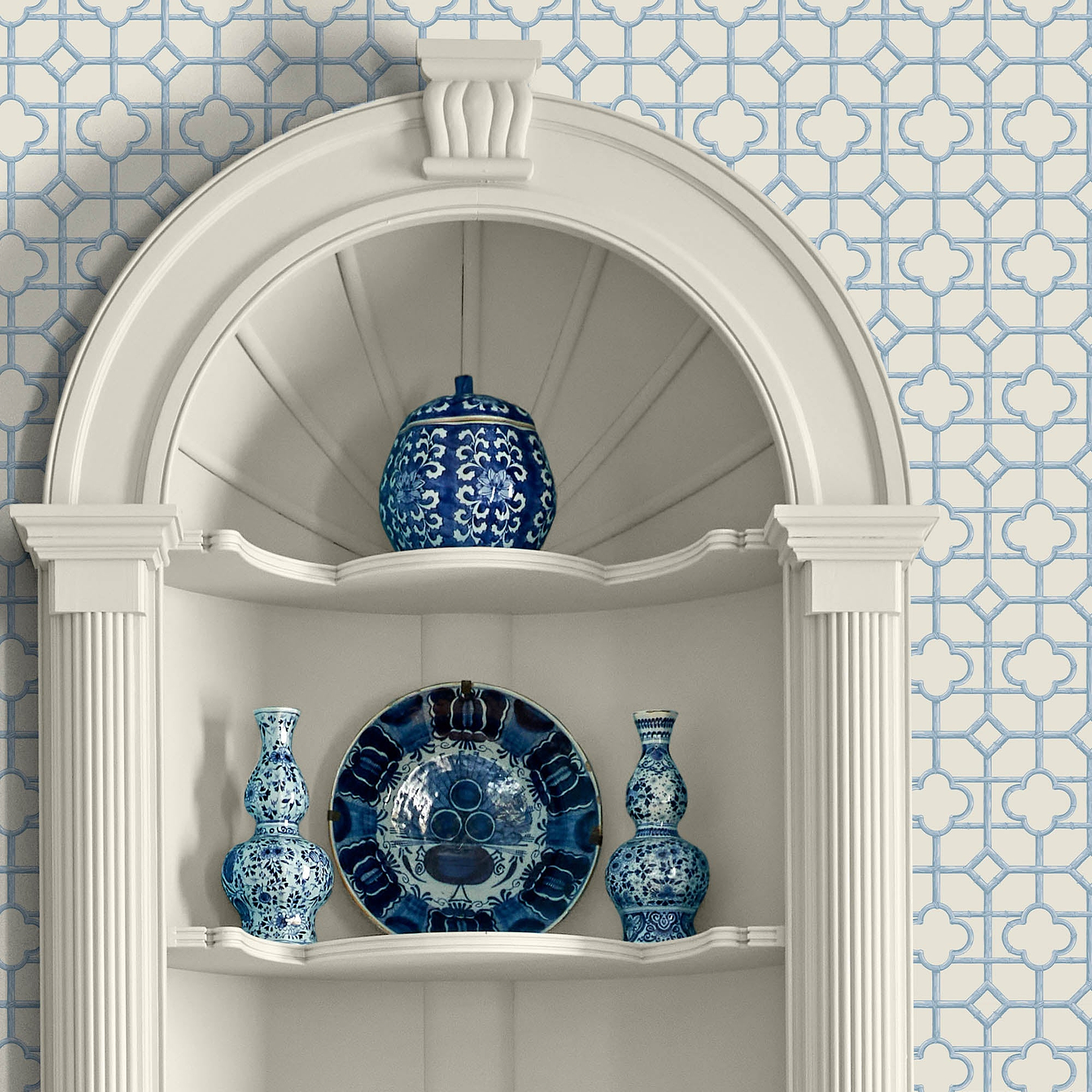 Blue Shaded Bamboo Wallpaper | Wallpaper | Mrs. Alice