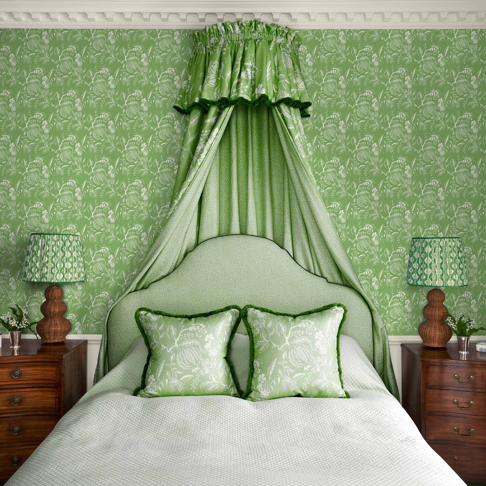 Green Ikat Lampshade (40cm)
