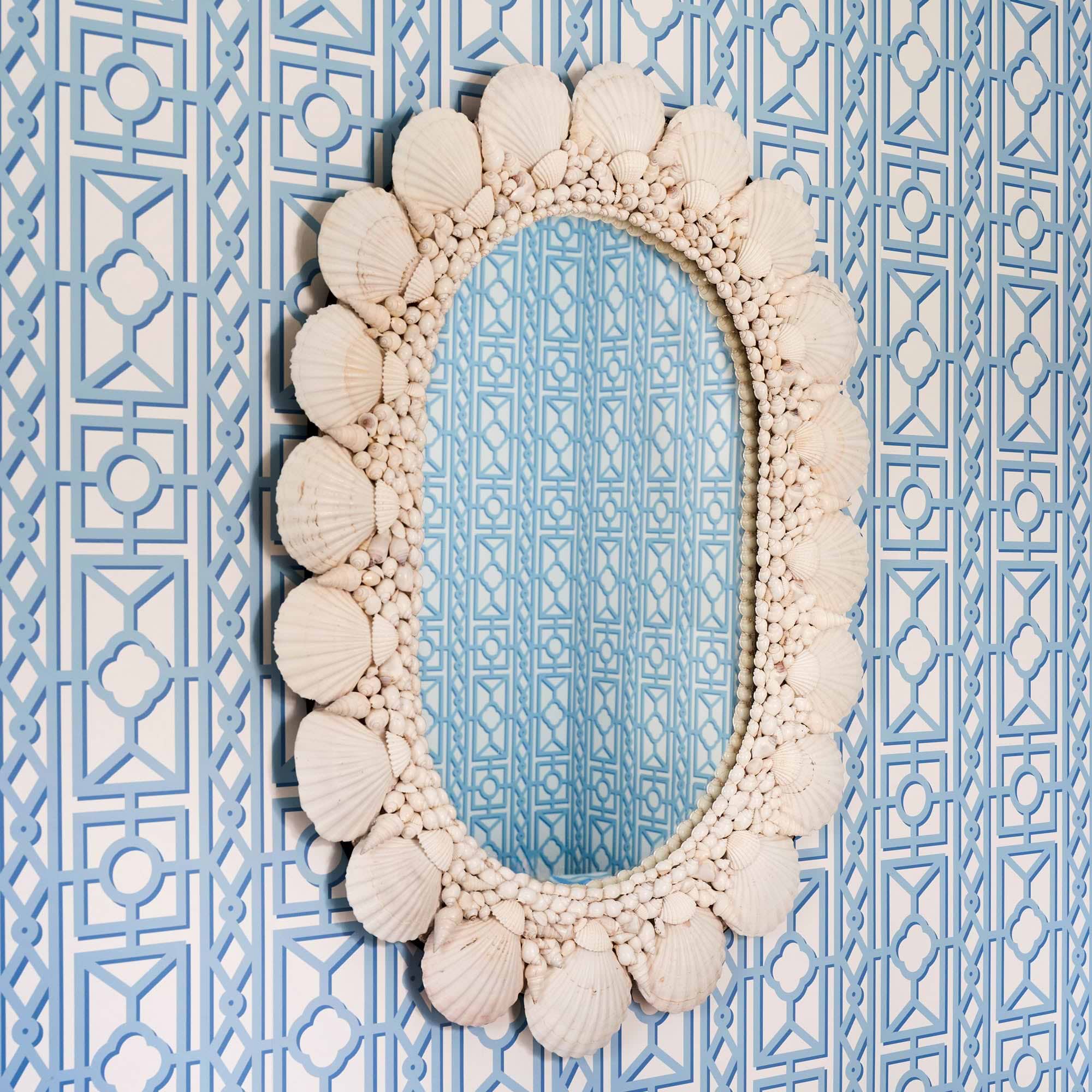 Blue Pavilion Wallpaper