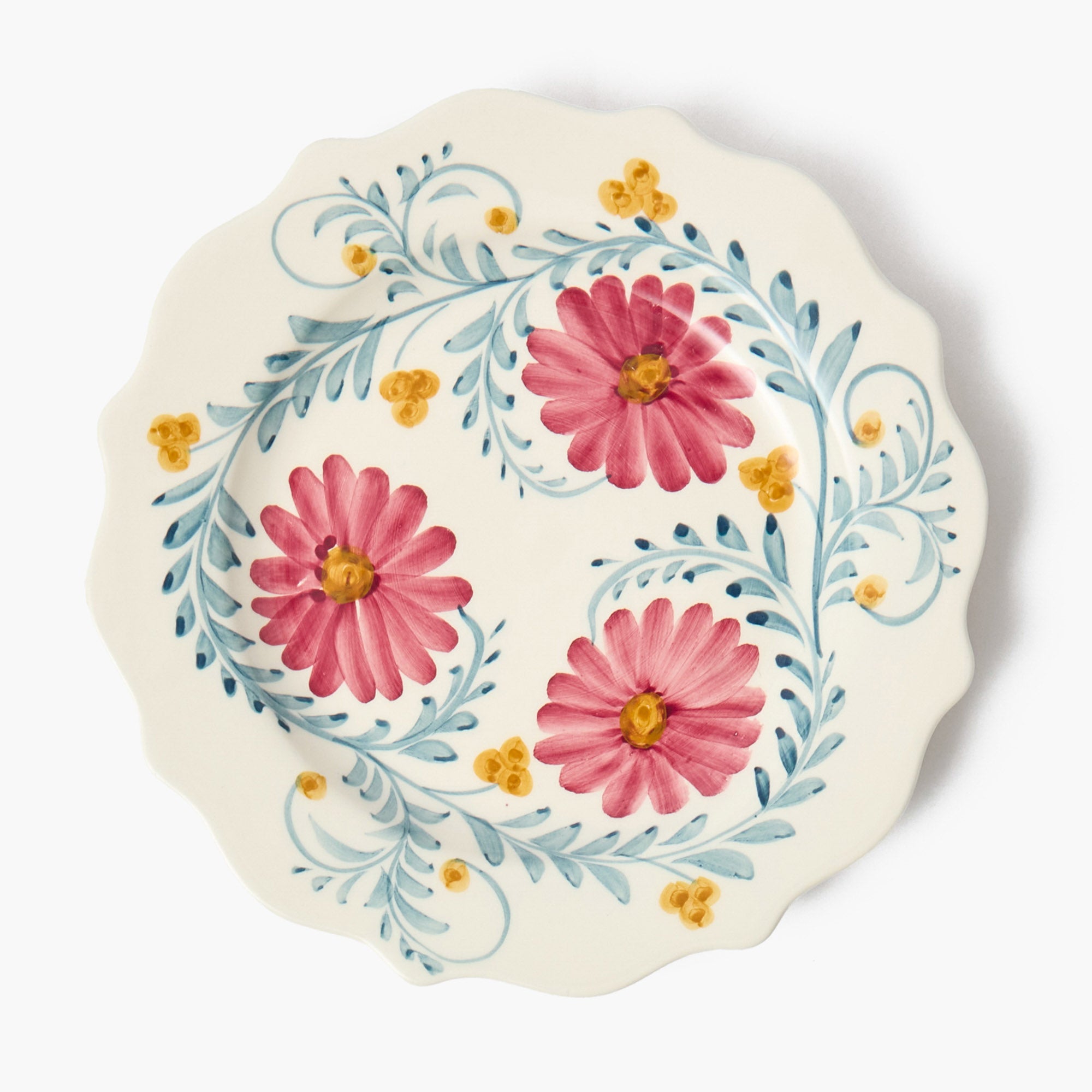 Pink Flowers Dinner Plates (Set of 4)