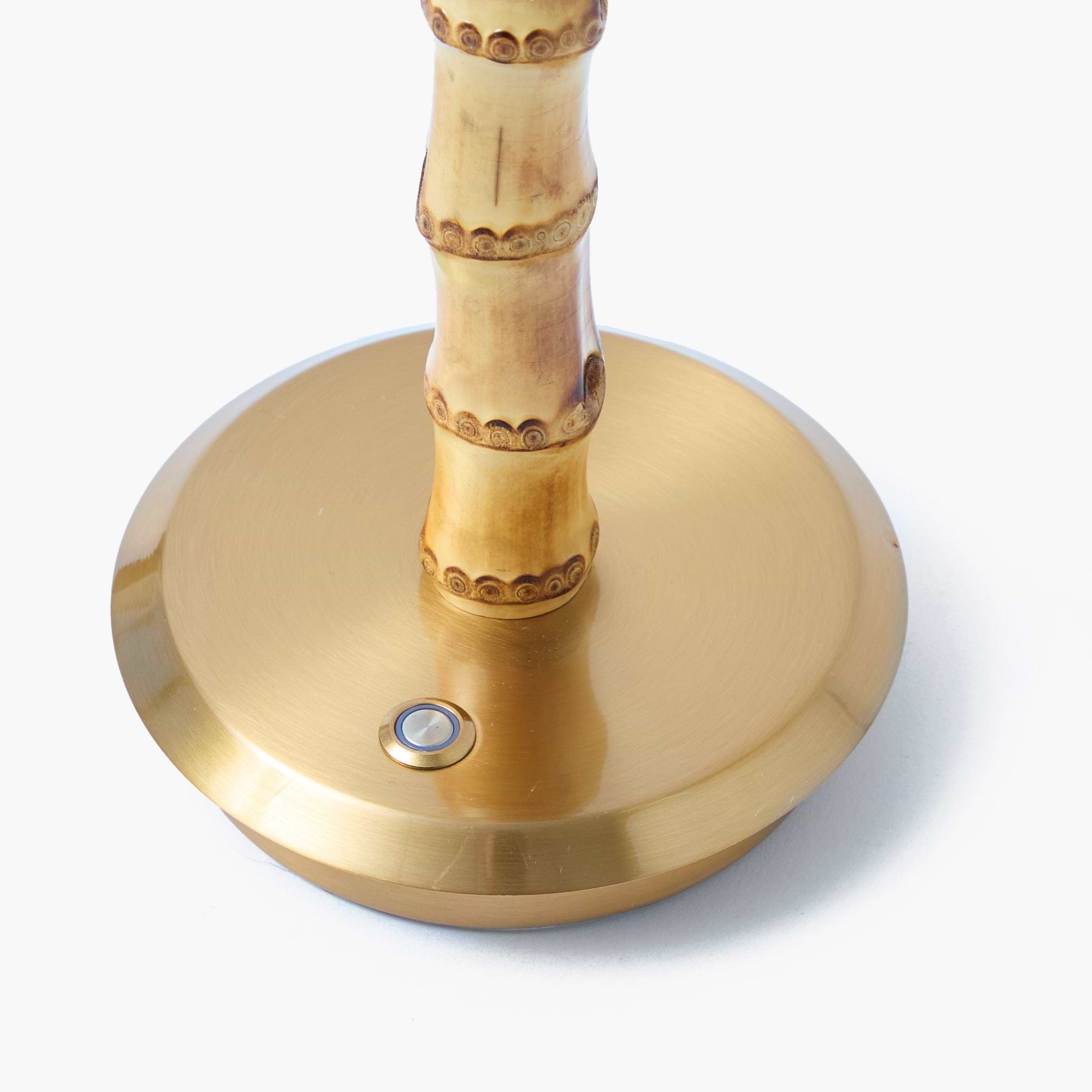 Bamboo Short Rechargeable Lamp