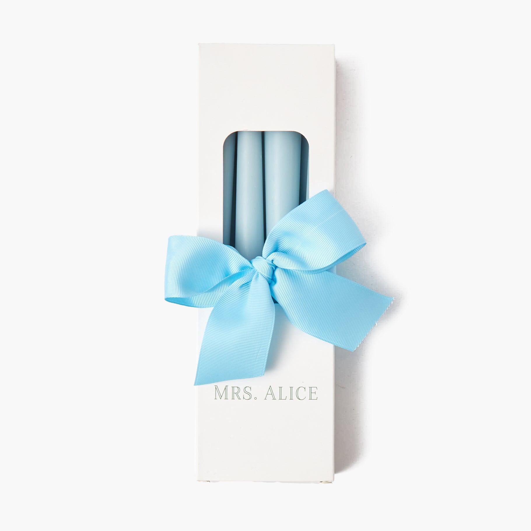 Soft Blue Candles (Set of 8) - Mrs. Alice