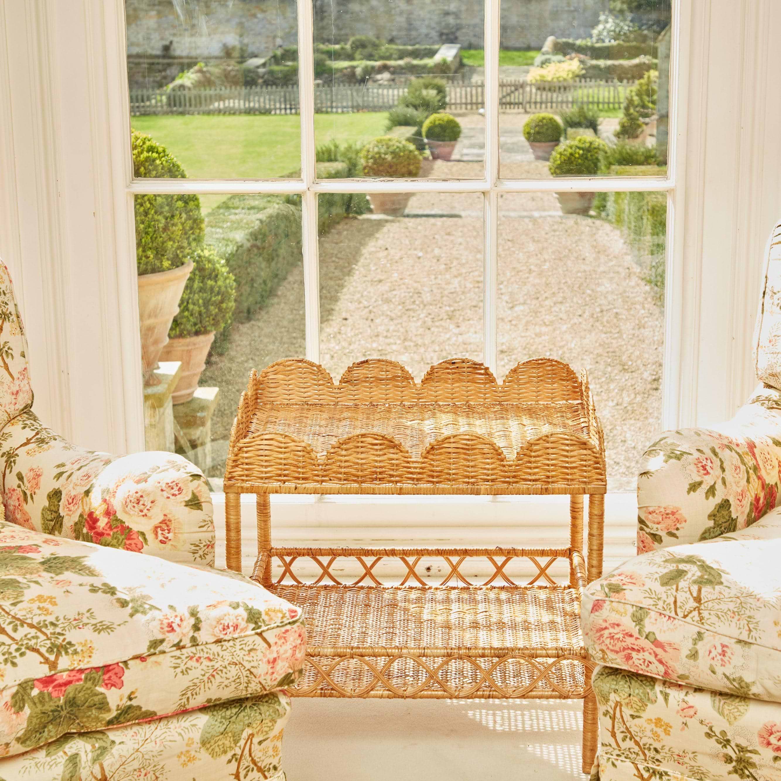 Sophia Rattan Side Table - Mrs. Alice