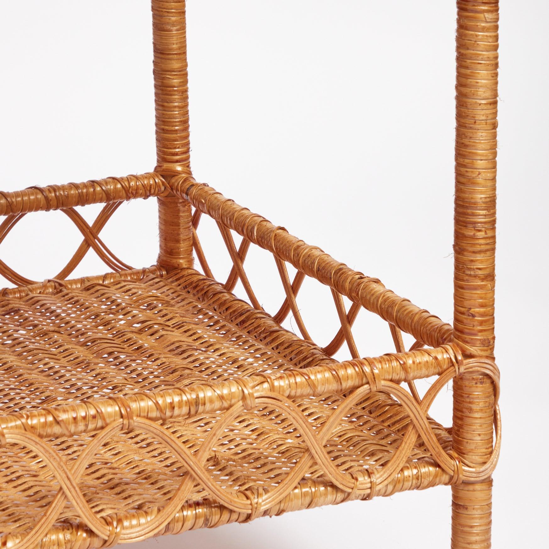 Sophia Rattan Side Table - Mrs. Alice