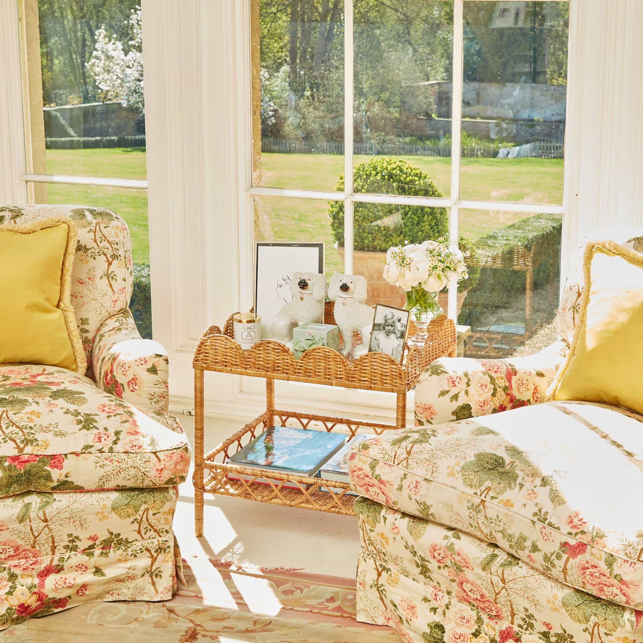 Sophia Rattan Side Table - Mrs. Alice