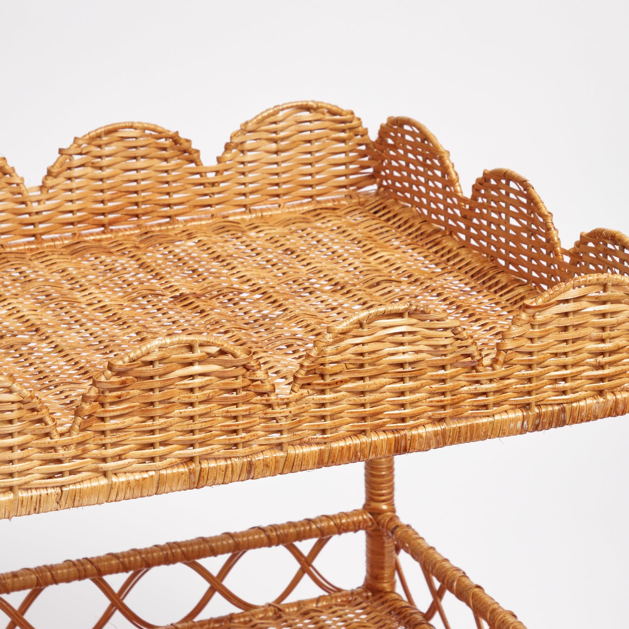 Sophia Rattan Side Table - Mrs. Alice