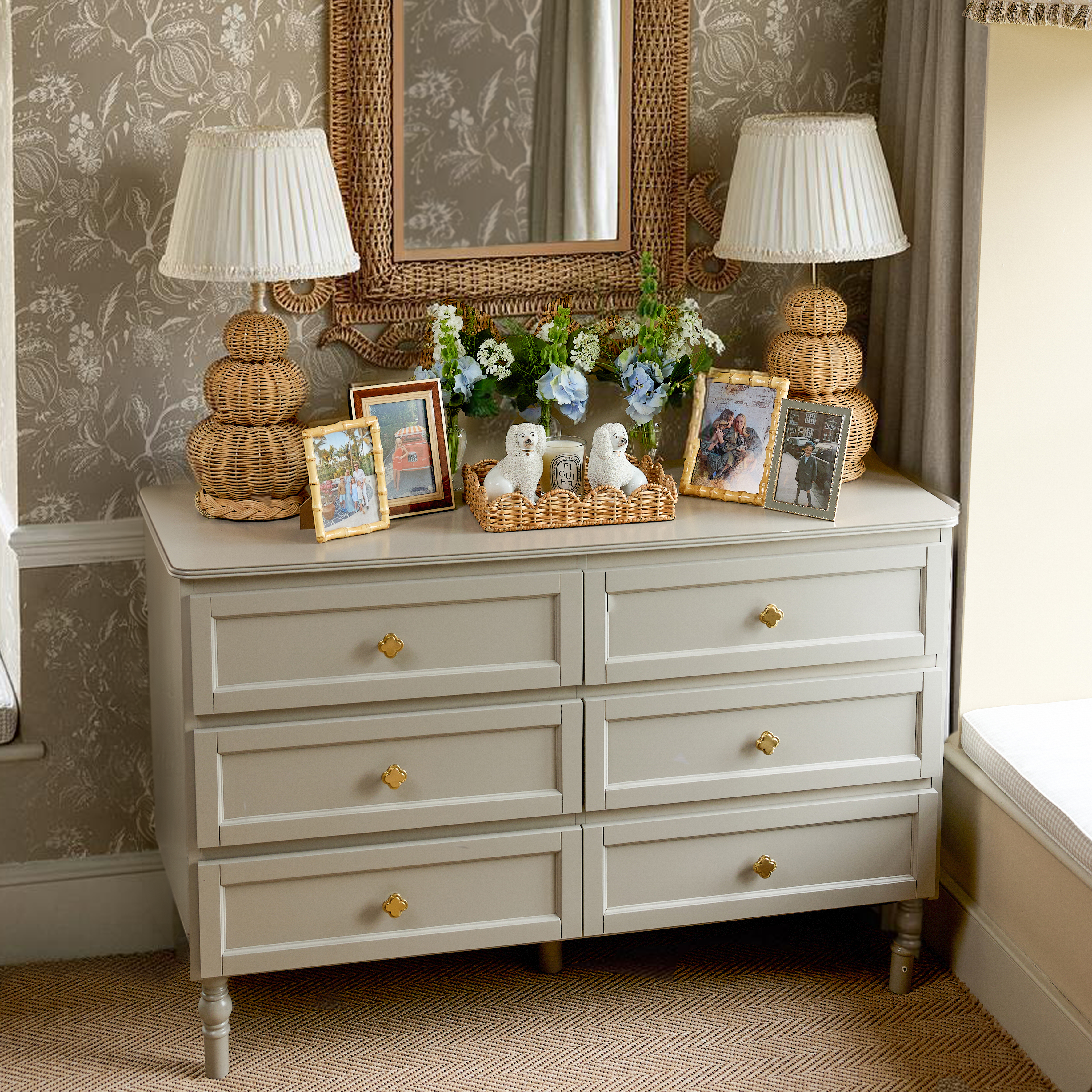 The Grand Rattan Mirror