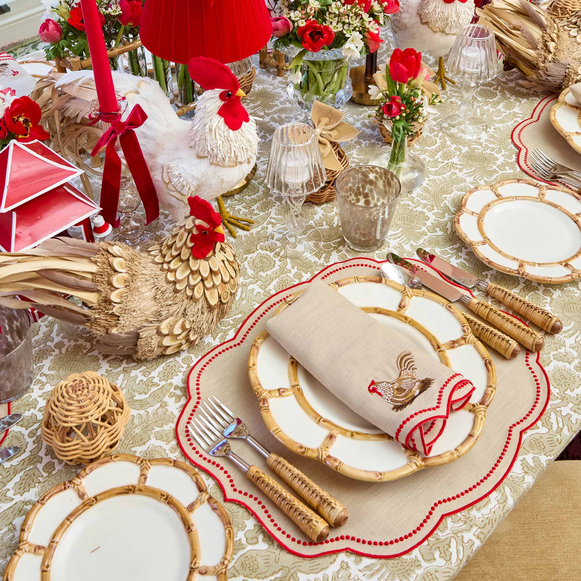 Putty Pheasant Tablecloth