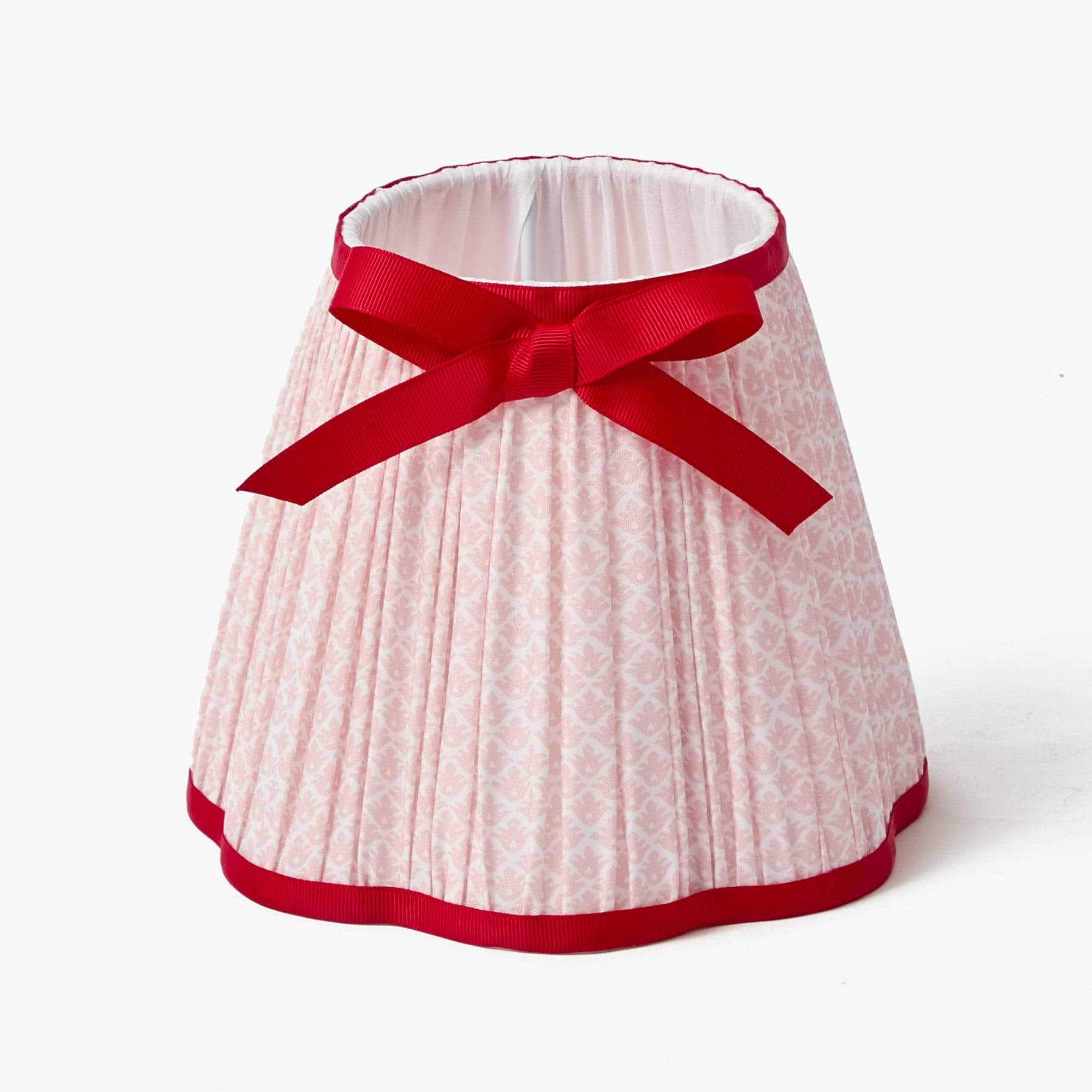 Pink & Red Lotus Bow Lampshade (18cm)