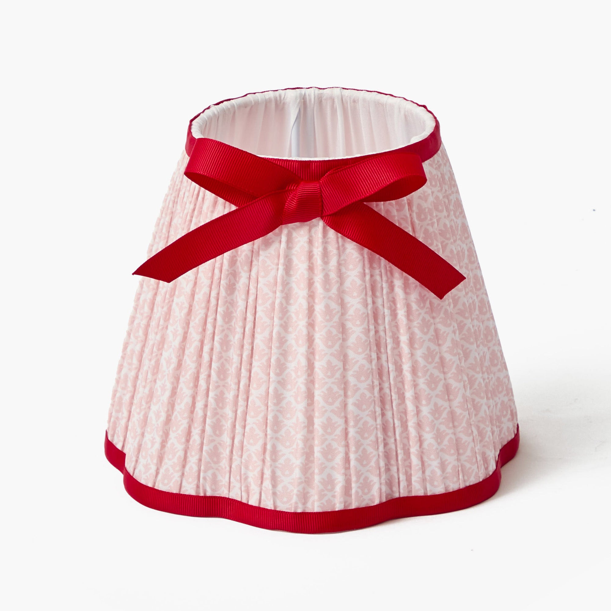 Pink & Red Lotus Bow Lampshade (18cm)