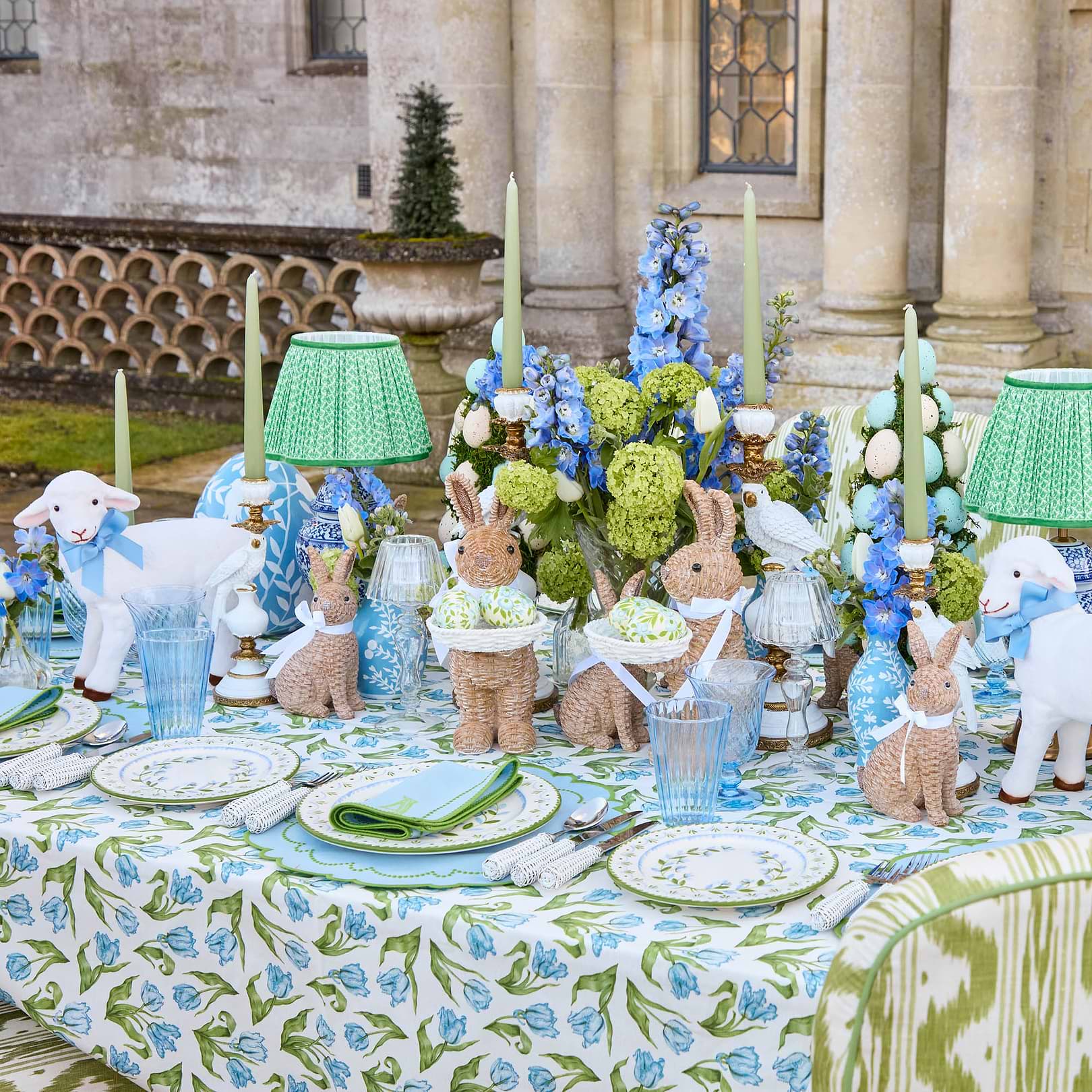 Josephine Green & Blue Starter Plate