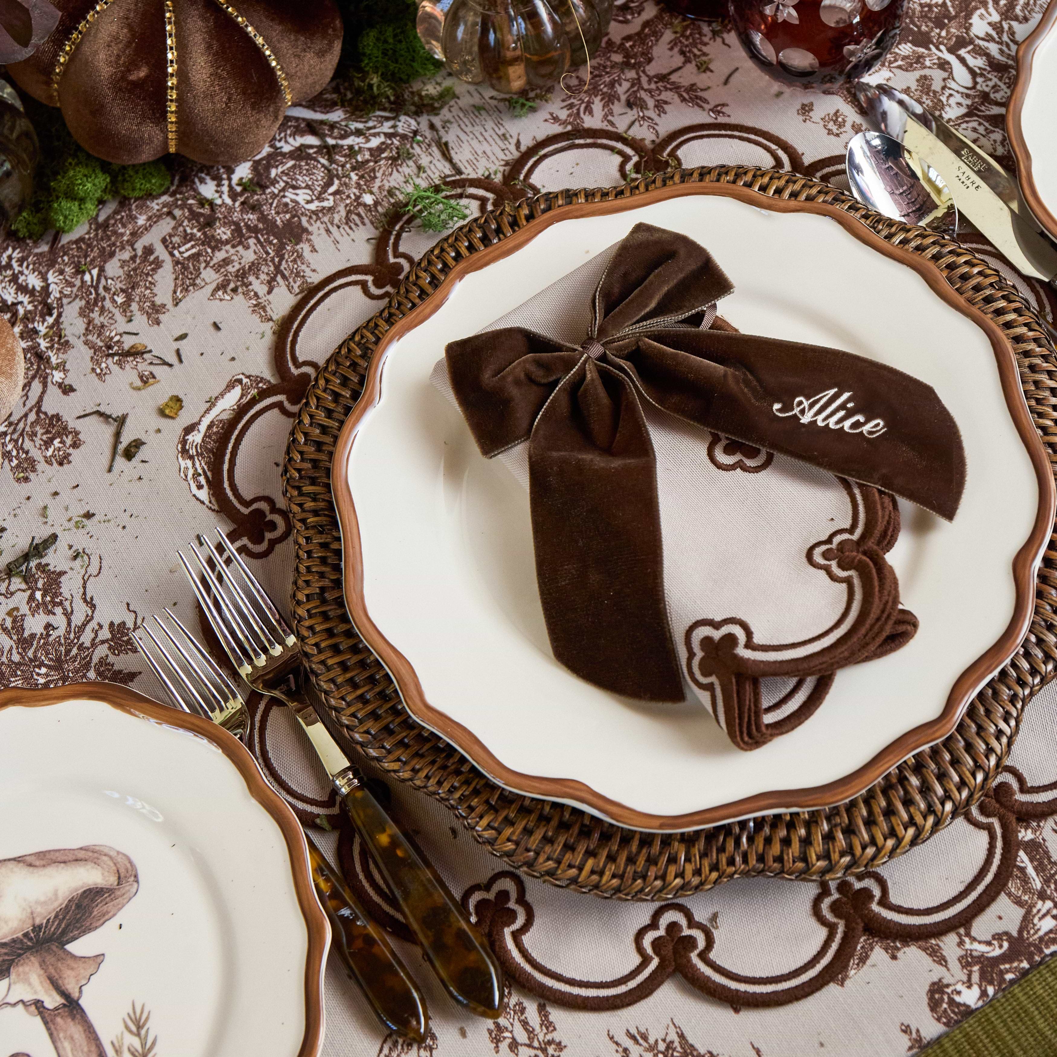 Chocolate Personalisable Bow