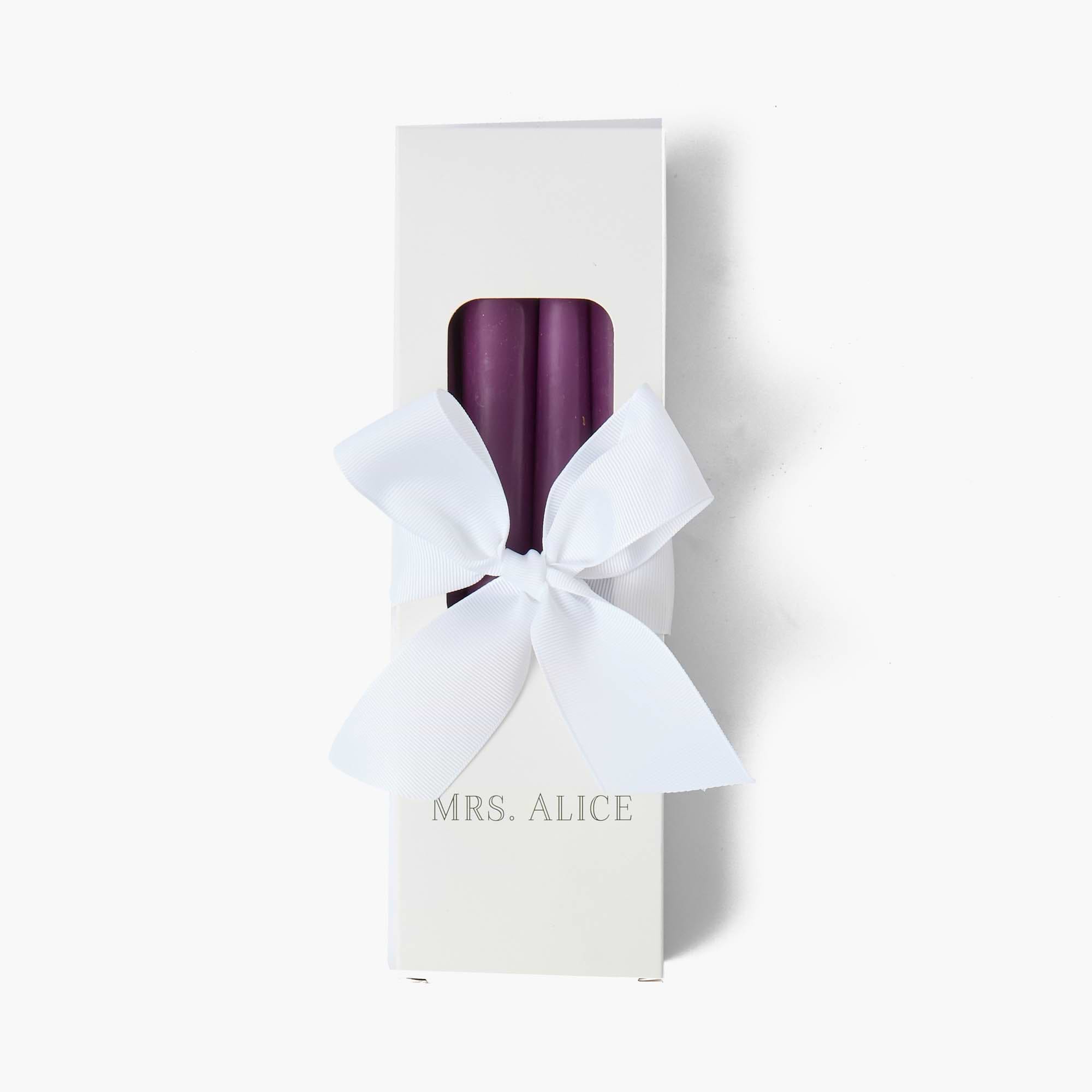 Purple Candles (Set of 8)