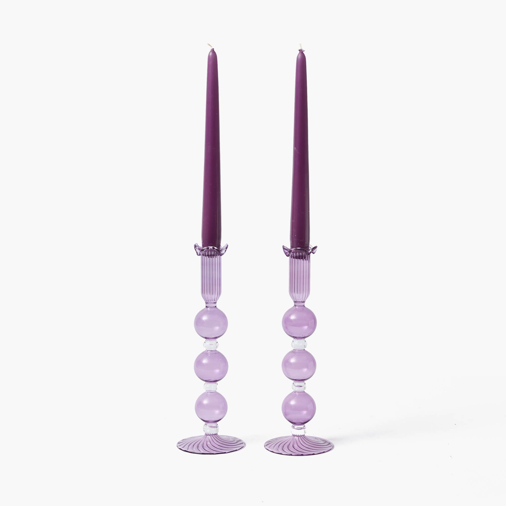 Purple Candles (Set of 8)