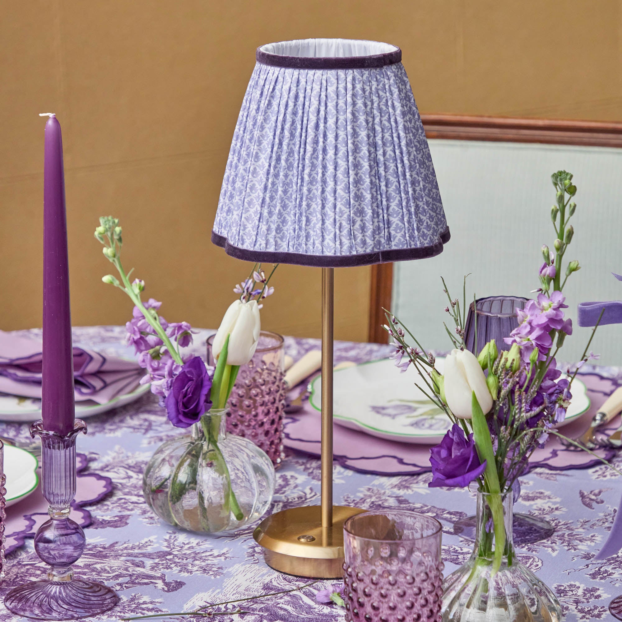 Lilac Lotus Lampshade (18cm)