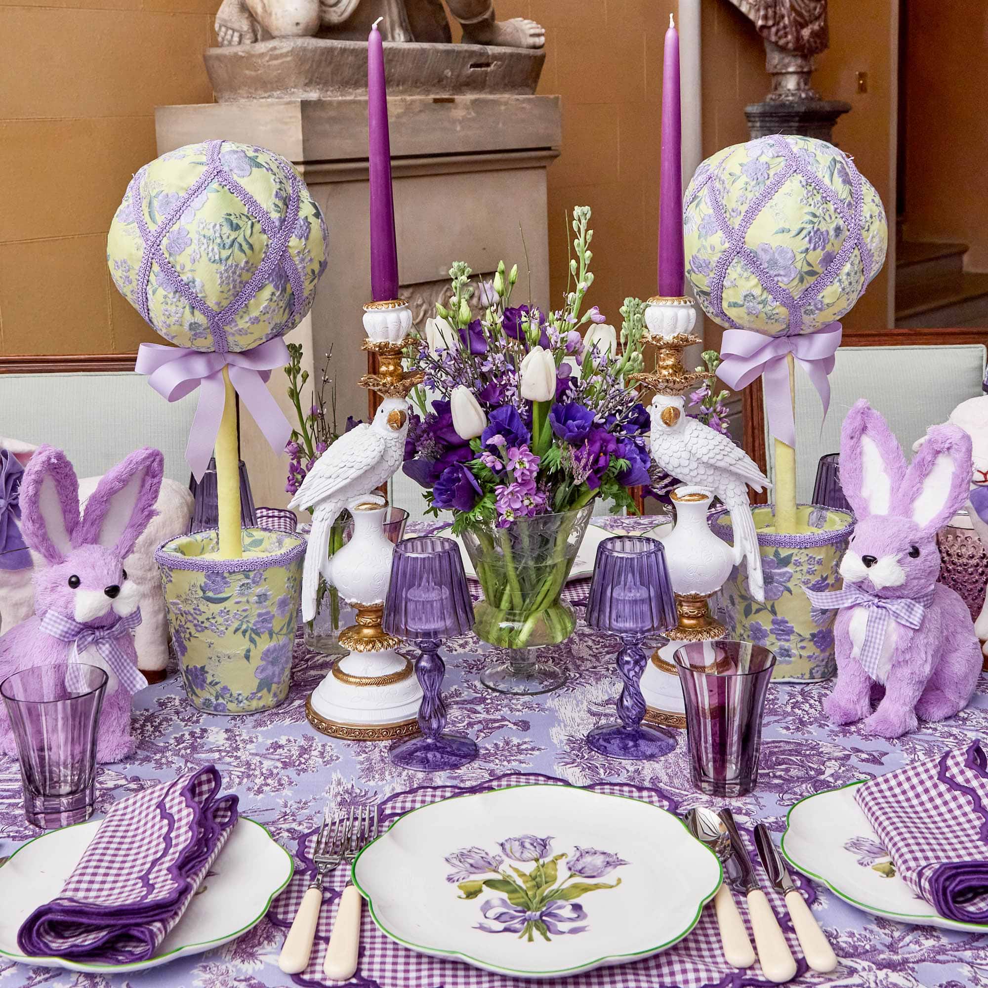 Purple Candles (Set of 8)