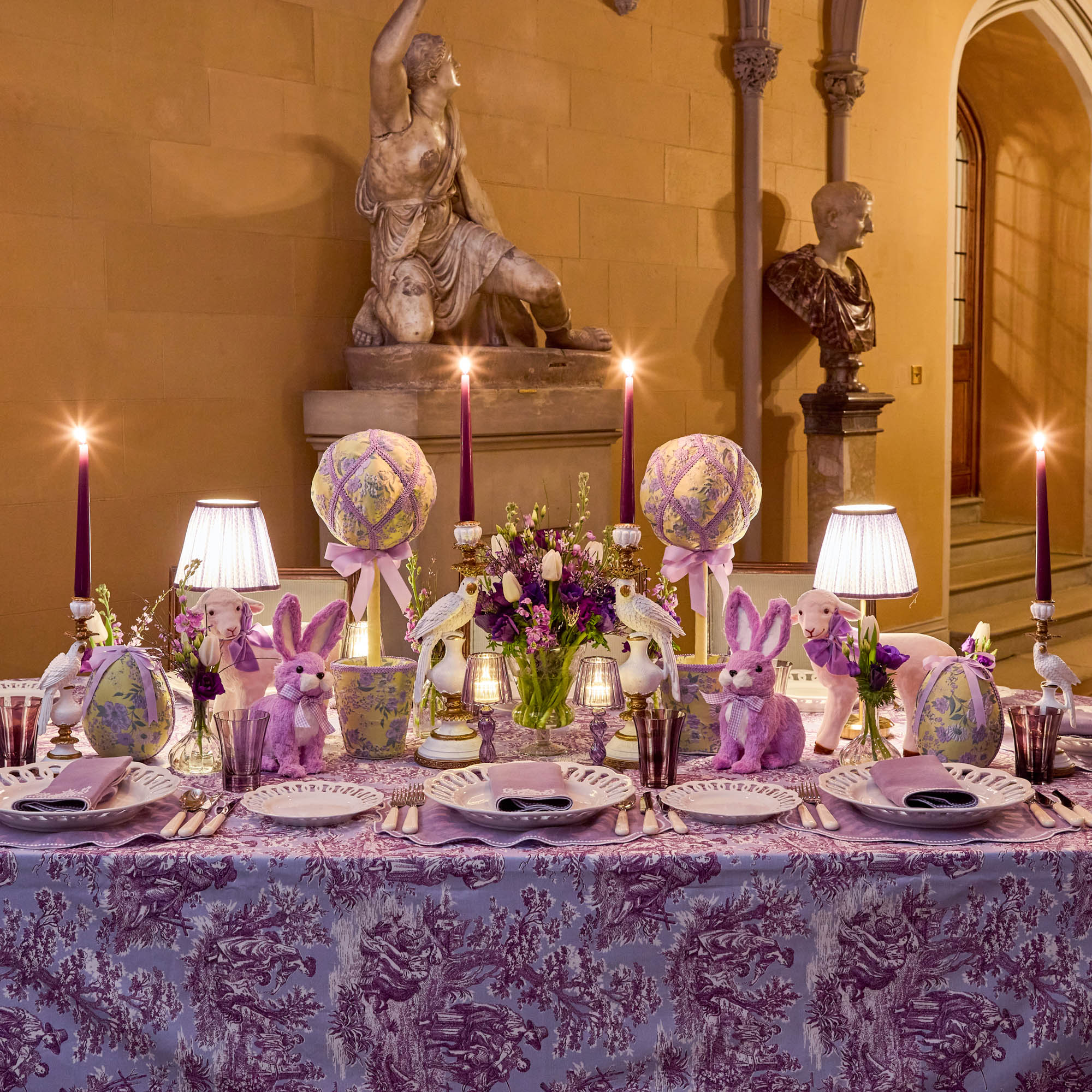 Lilac Lotus Lampshade (18cm)