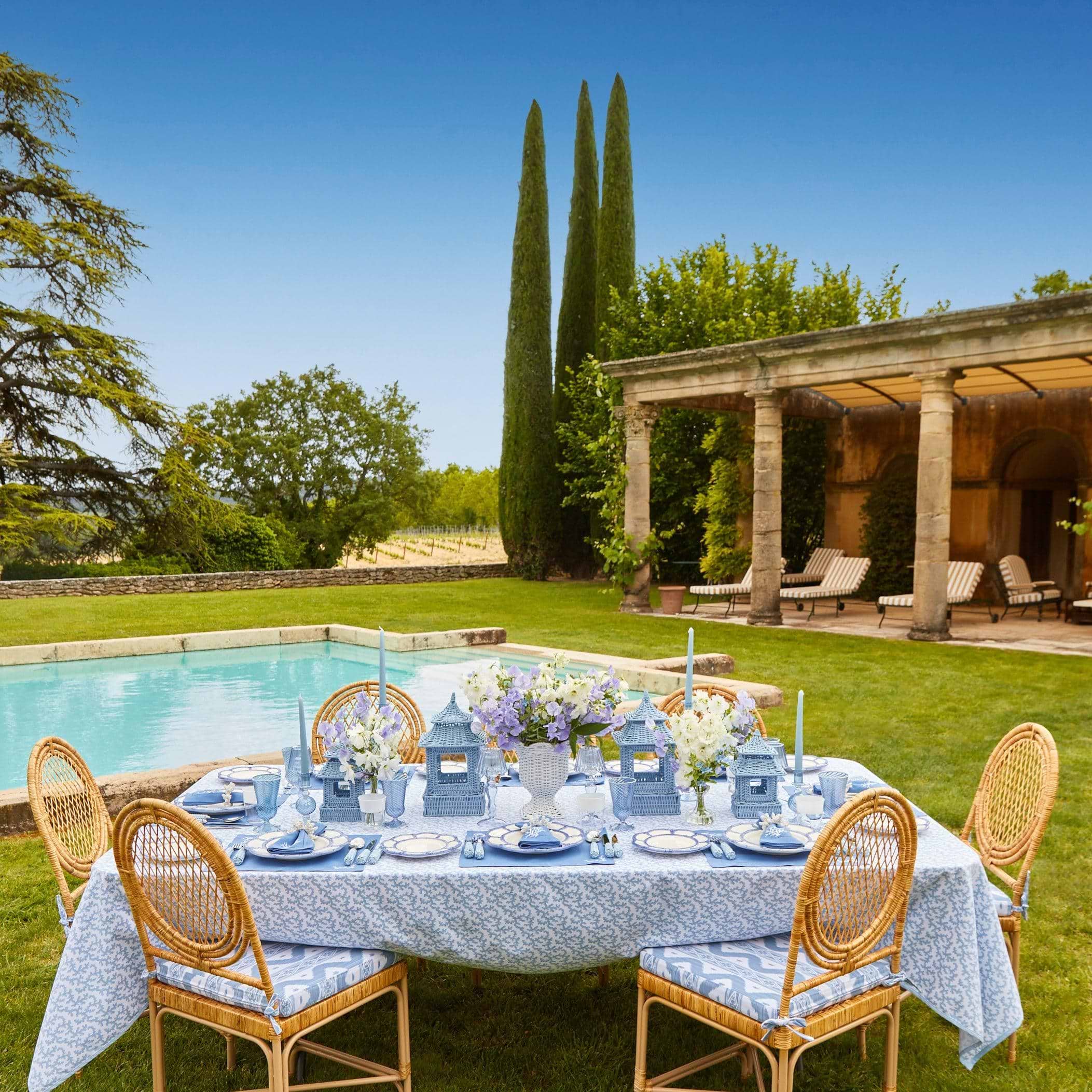 Vivienne Rattan Chair with Cushion - Mrs. Alice