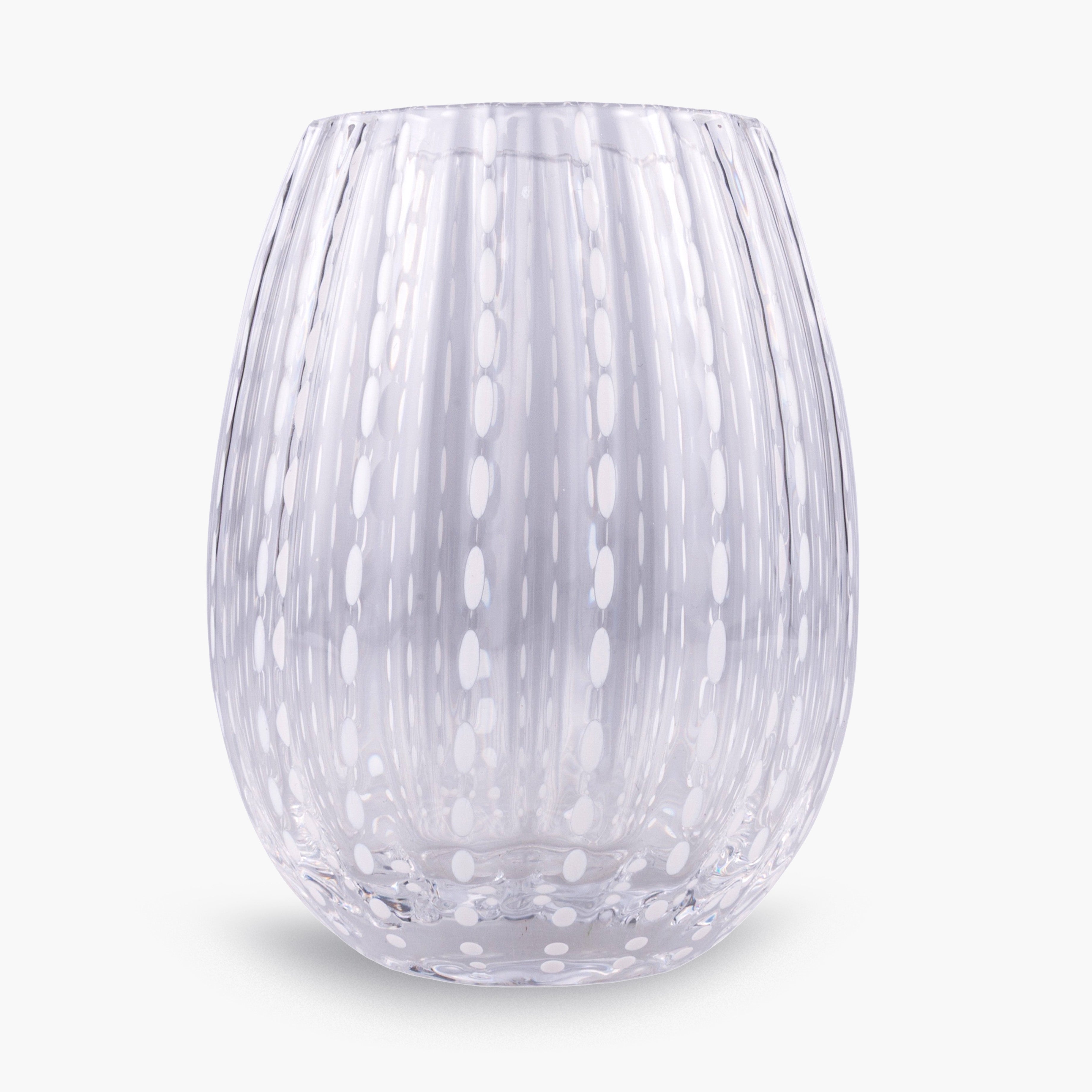 White Speckle Water Glasses (Set of 6)