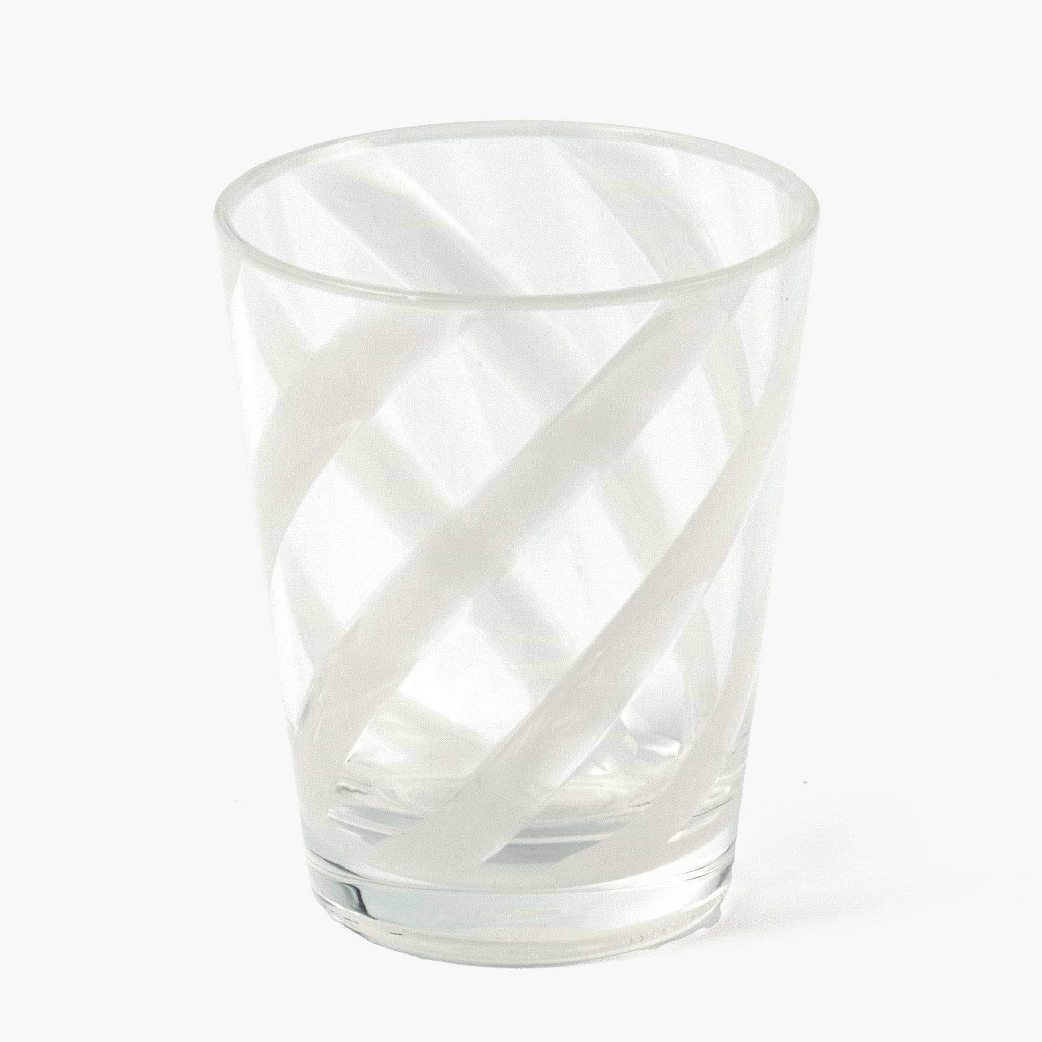 White Swirl Outdoor Glasses (Set of 6)