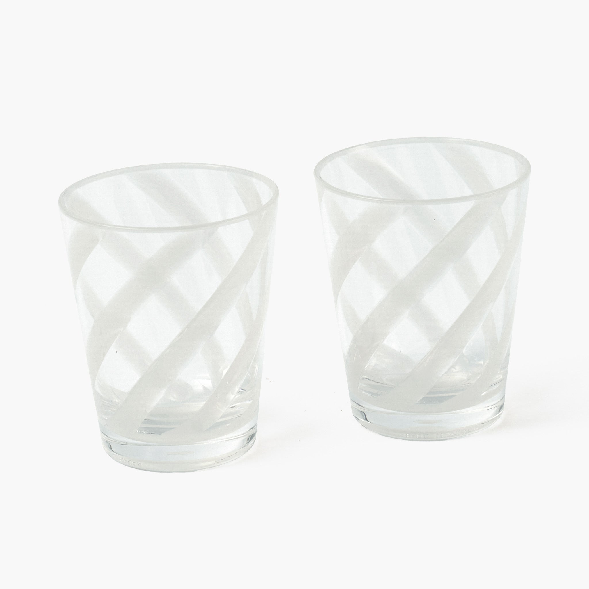 White Swirl Outdoor Glasses (Set of 6)