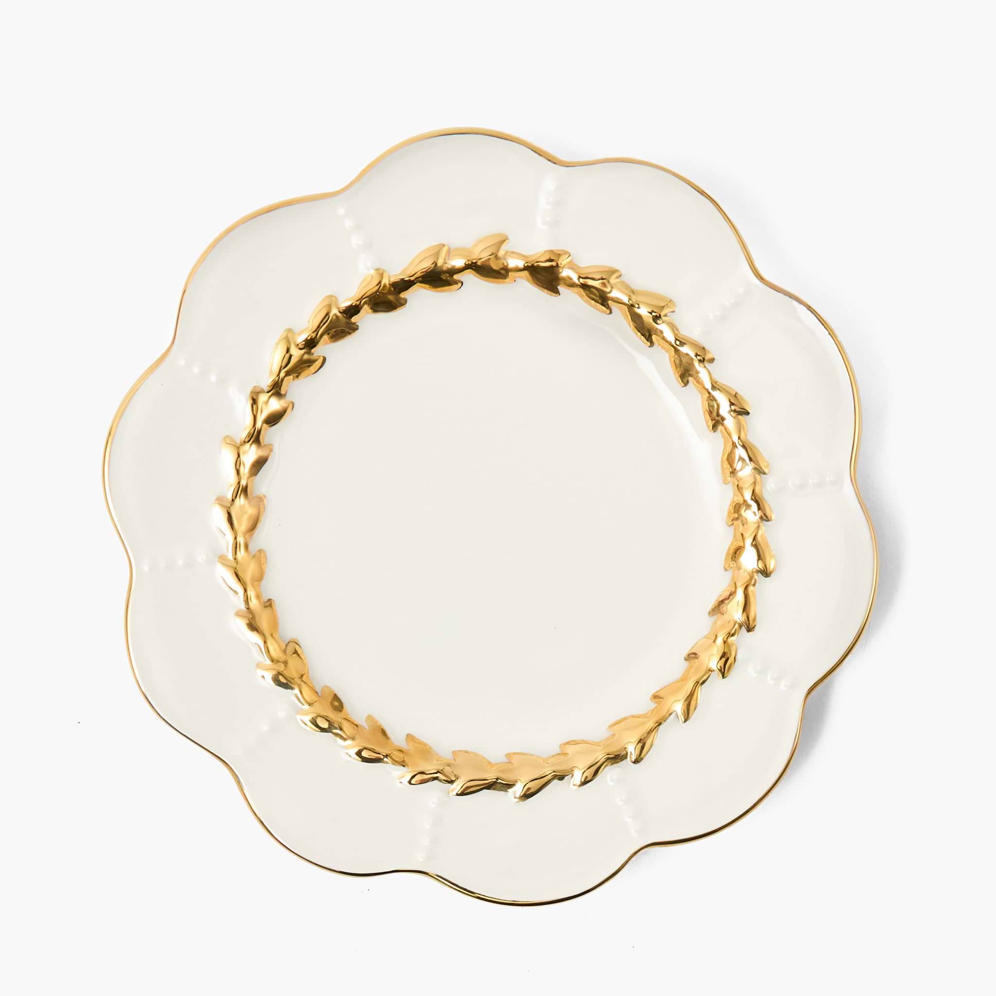 Gold Laurel Starter Plate