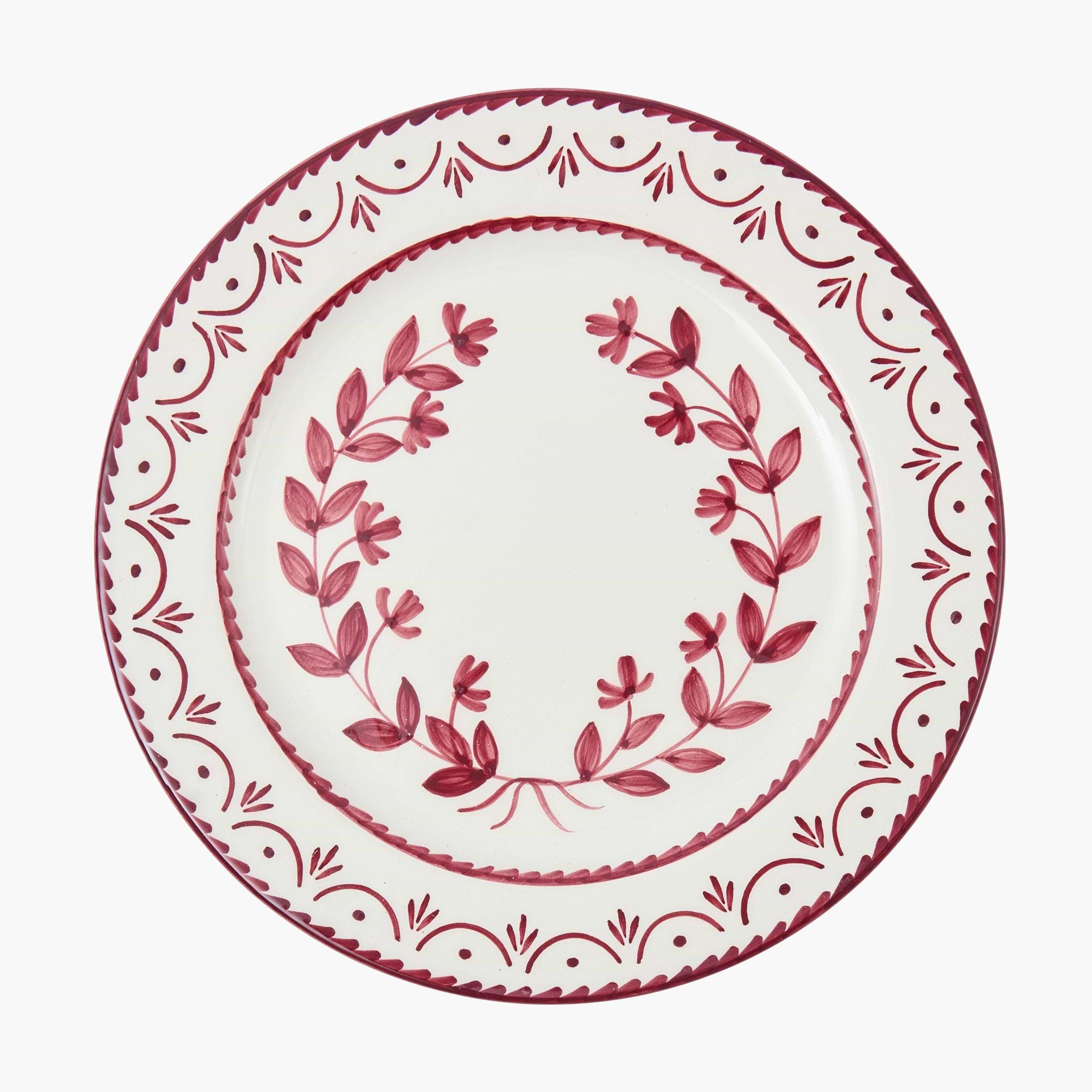 Burgundy Josephine Dinner Plates (Set of 4)